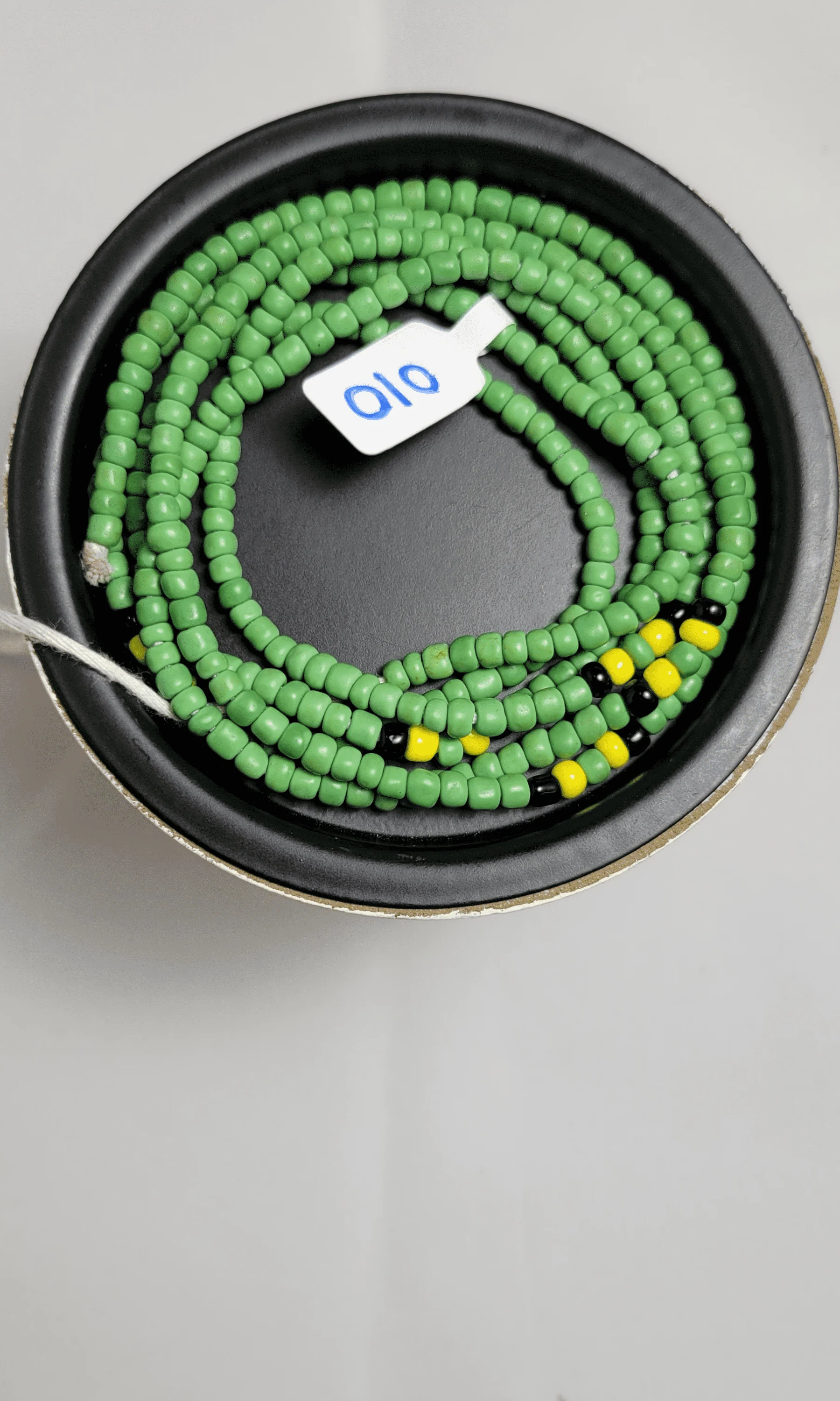 Green with Touch Of Jamaica Mixed Waist Beads