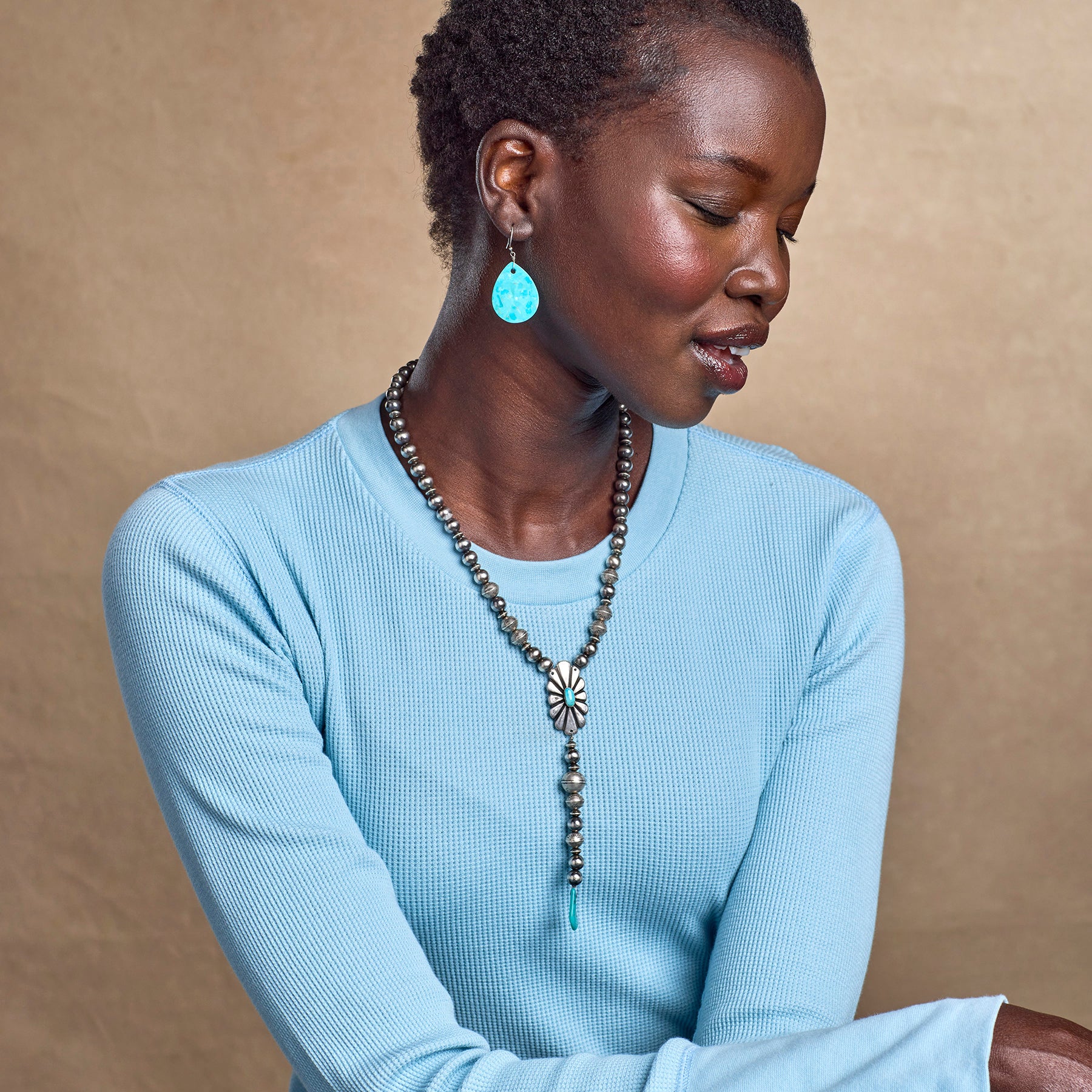 sundance-Aguila Silver Necklace-Sundance Outlet