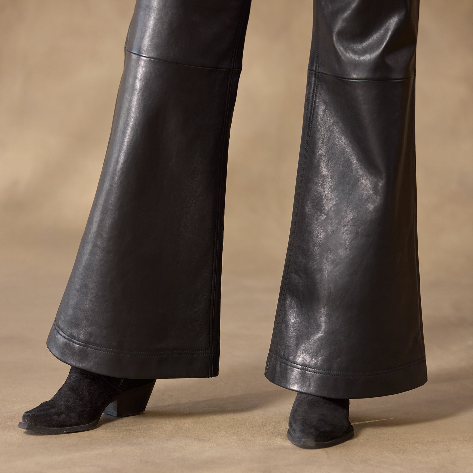 sundance-St Anton Wideleg Leather Pants-Sundance Outlet