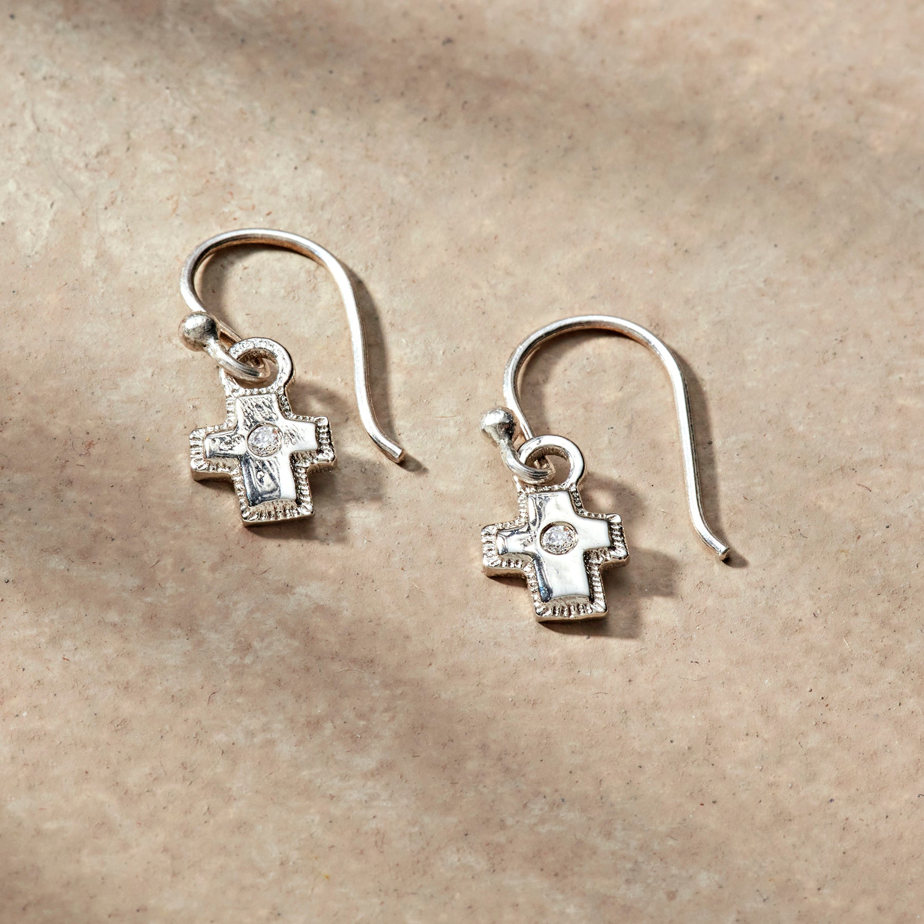 sundance-Silver Bright Faith Earrings-Sundance Outlet