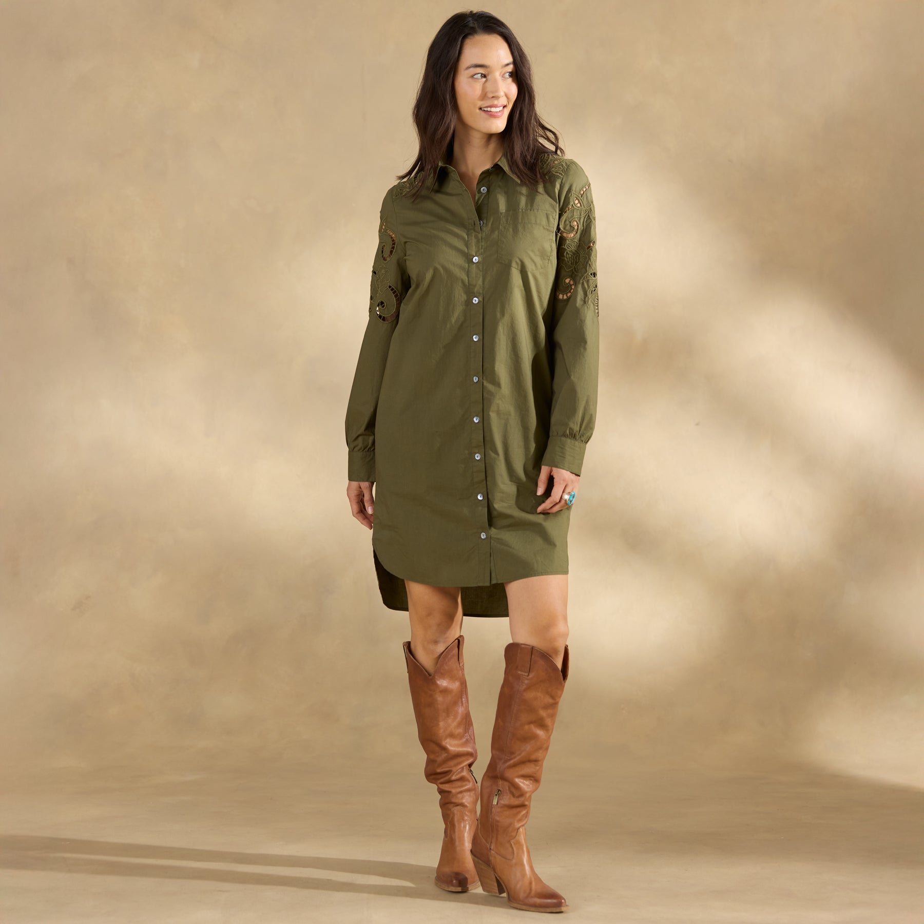 sundance-Sonda Shirt Dress, Petite-Sundance Outlet