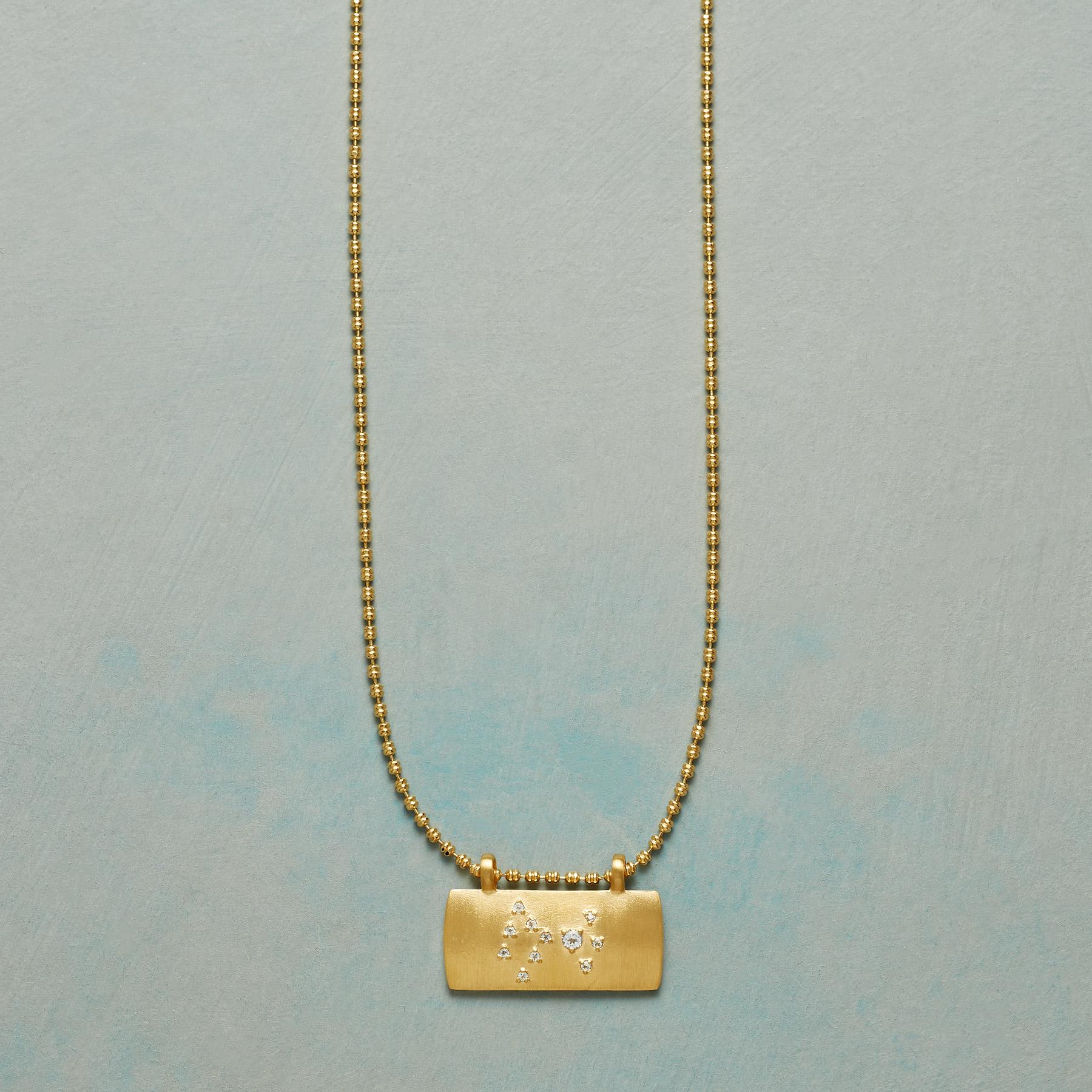 sundance-Gold Plate Astrological Pendant Necklace-Sundance Outlet