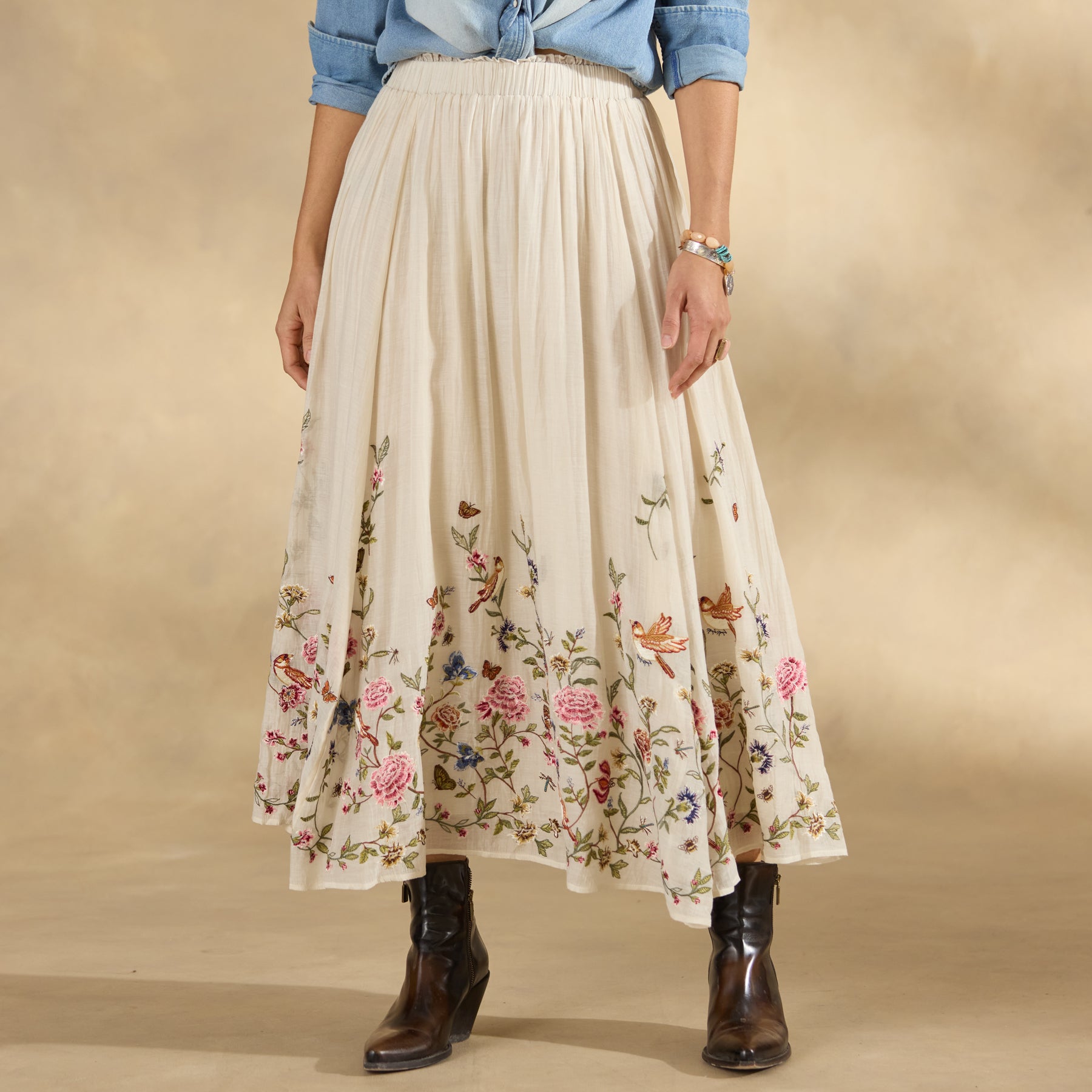sundance-Romance Garden Skirt-Sundance Outlet