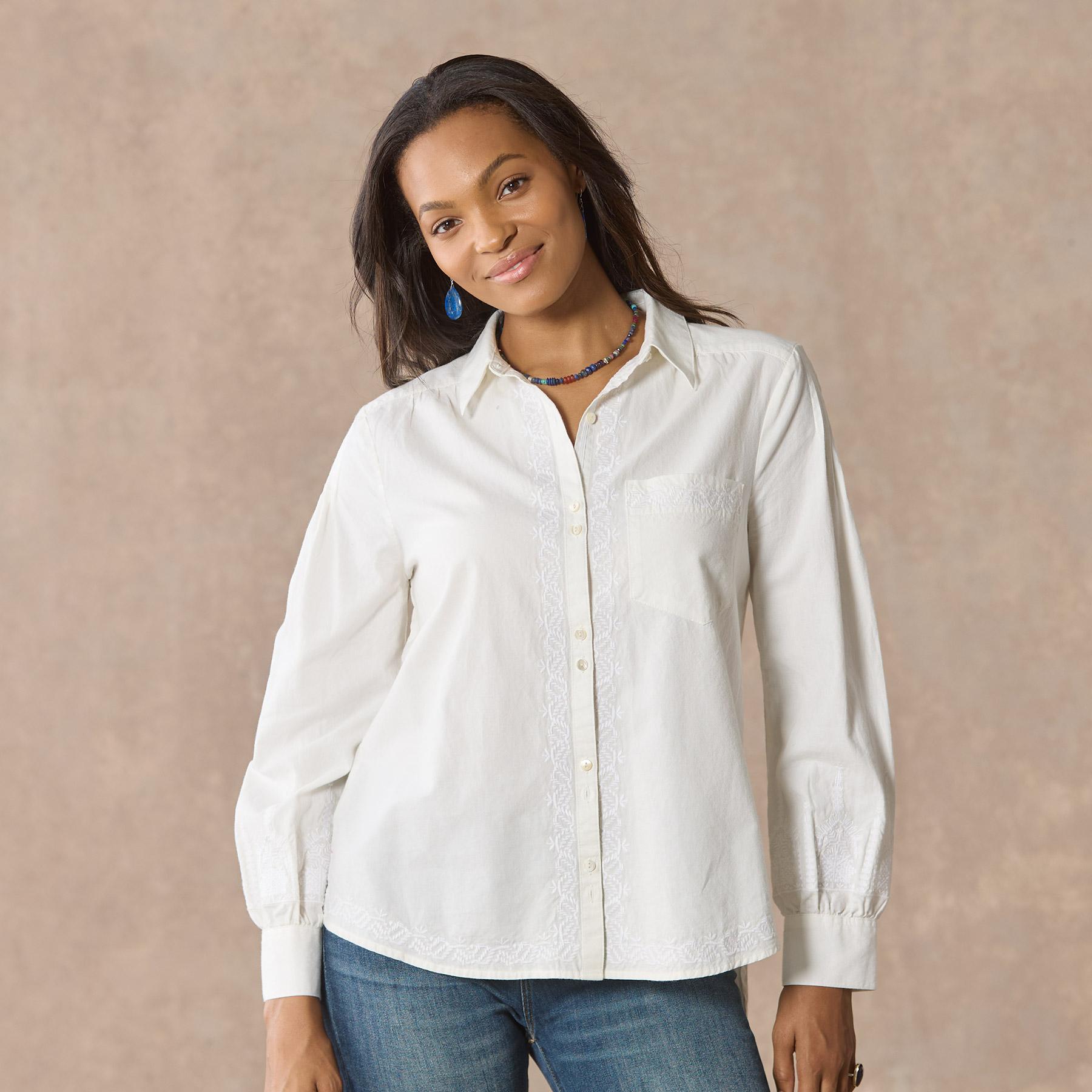 sundance-Karla Embroidered Shirt-Sundance Outlet