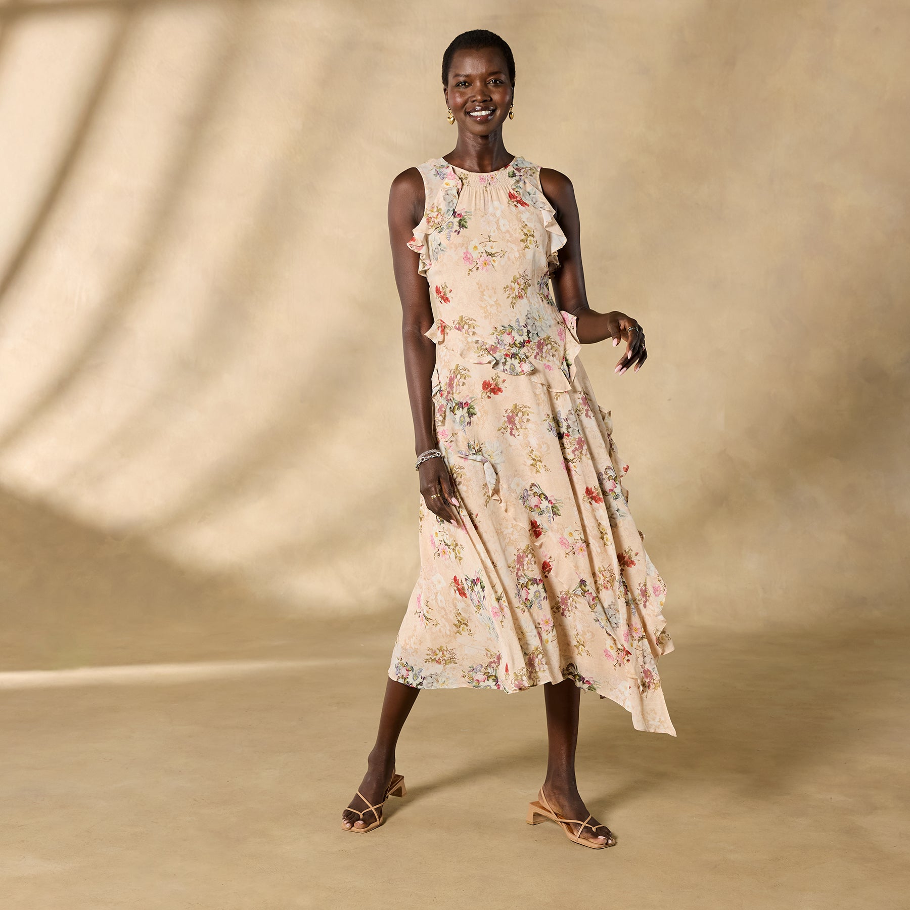 sundance-Faye Floral Dress, Petite-Sundance Outlet