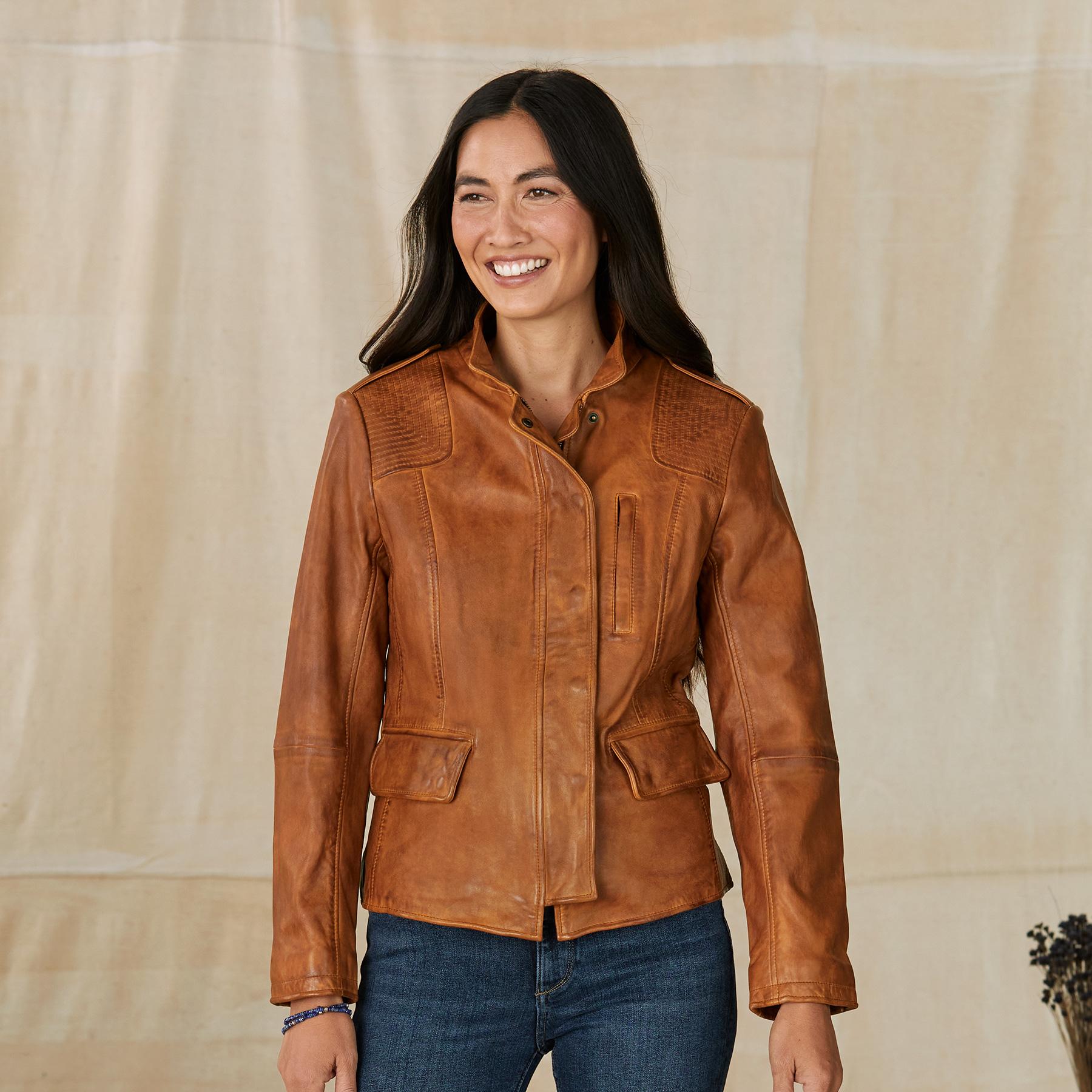 sundance-Angela Leather Jacket-Sundance Outlet