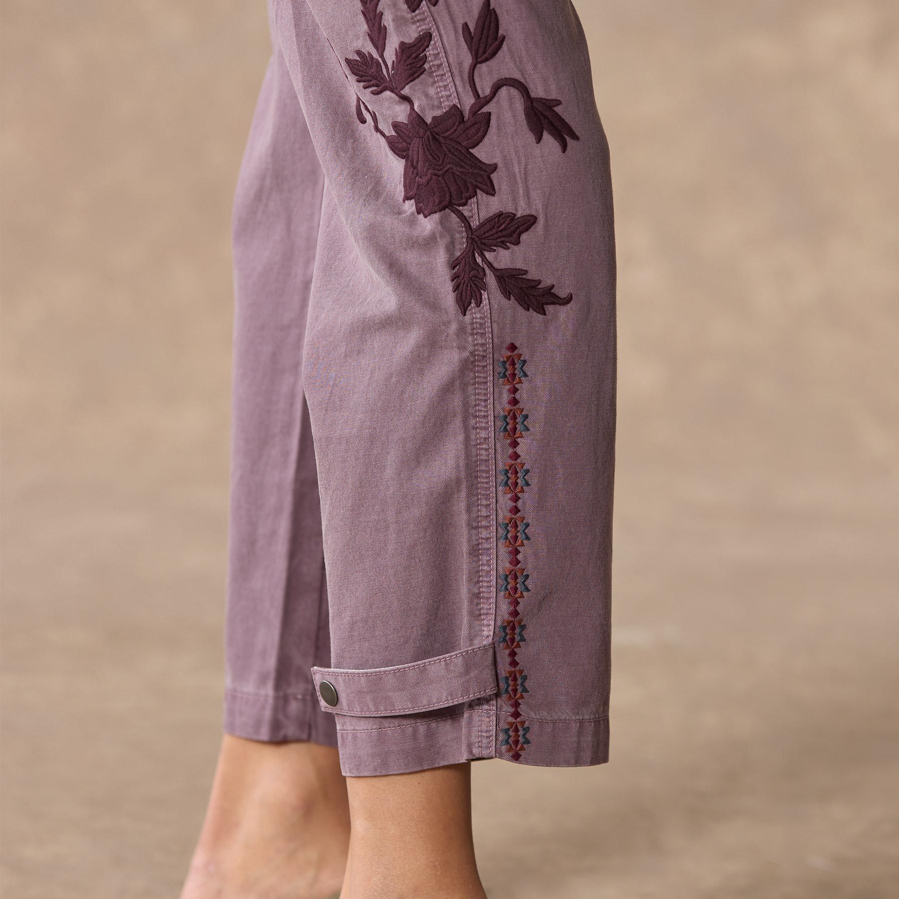 sundance-Shadow Garden Pants, Petite-Sundance Outlet