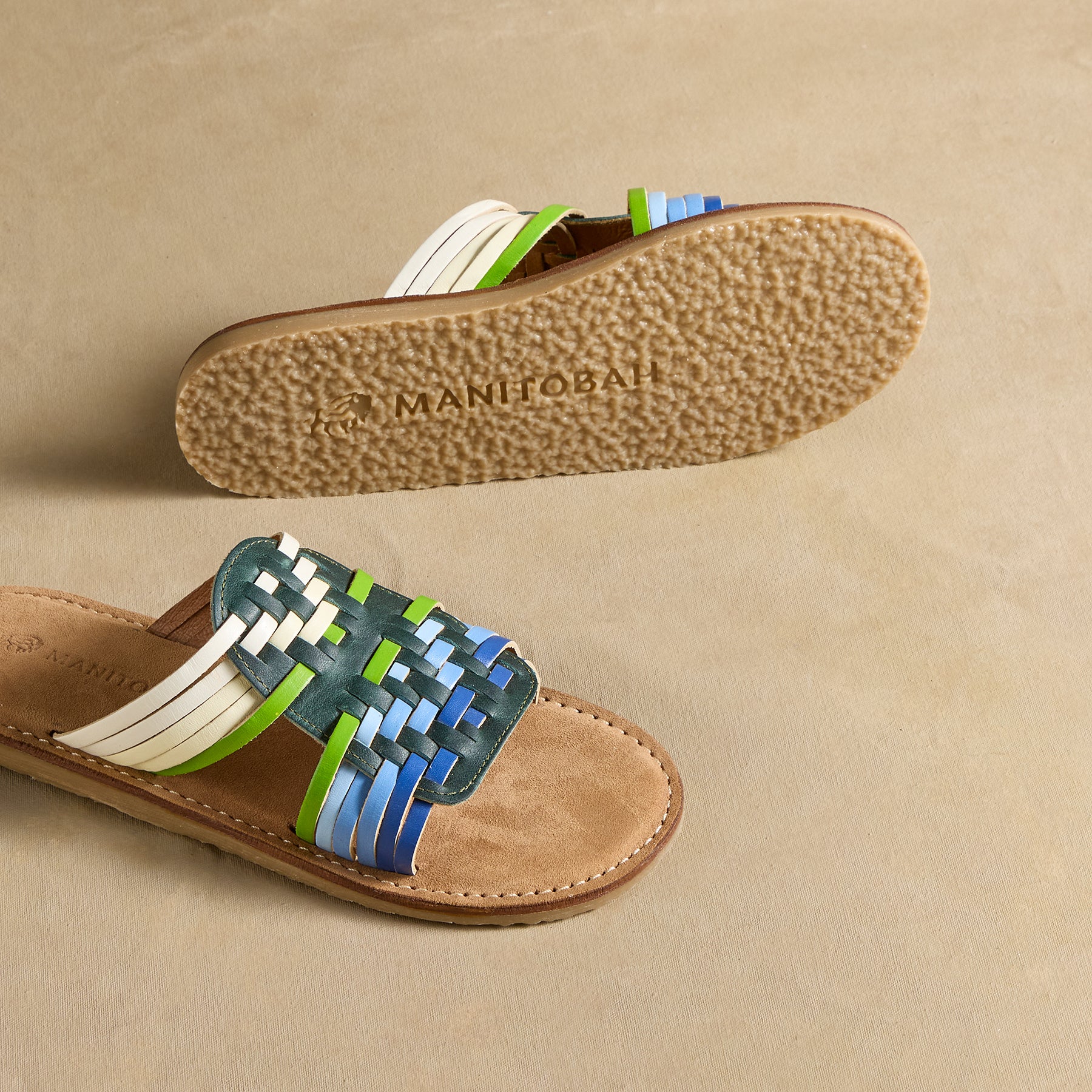 sundance-Castello Woven Slides-Sundance Outlet