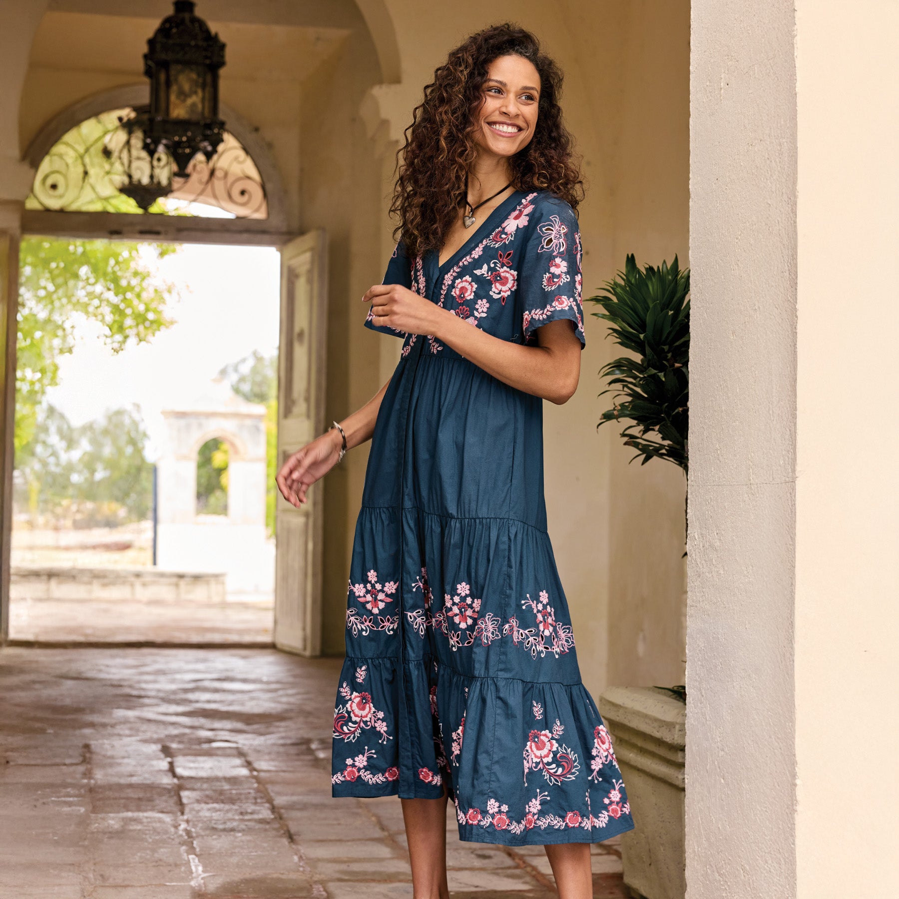 sundance-Alegra Poplin Dress, Petite-Sundance Outlet