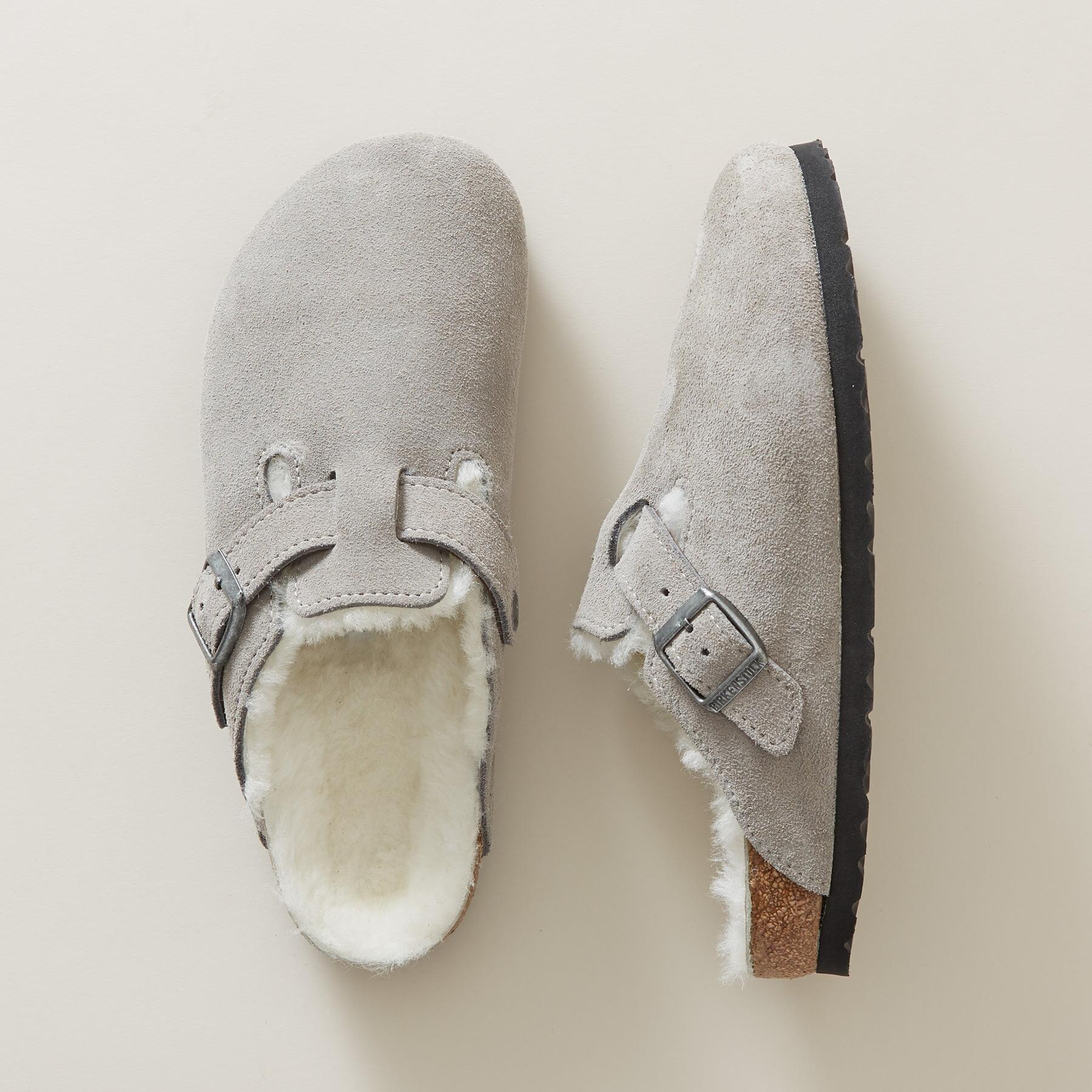 sundance-Boston Shearling Suede Mules-Sundance Outlet