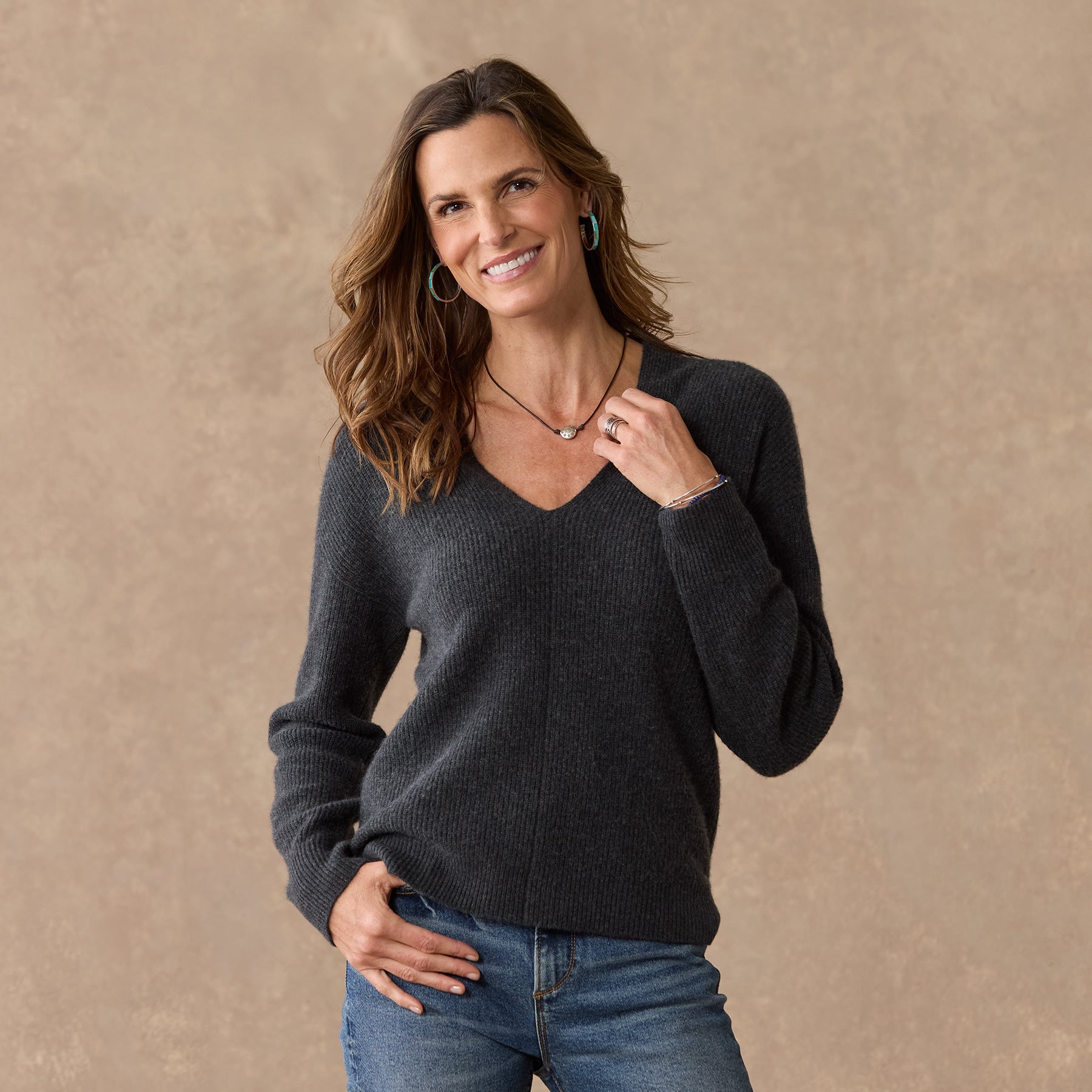sundance-Daniela Cashmere Sweater, Petite-Sundance Outlet