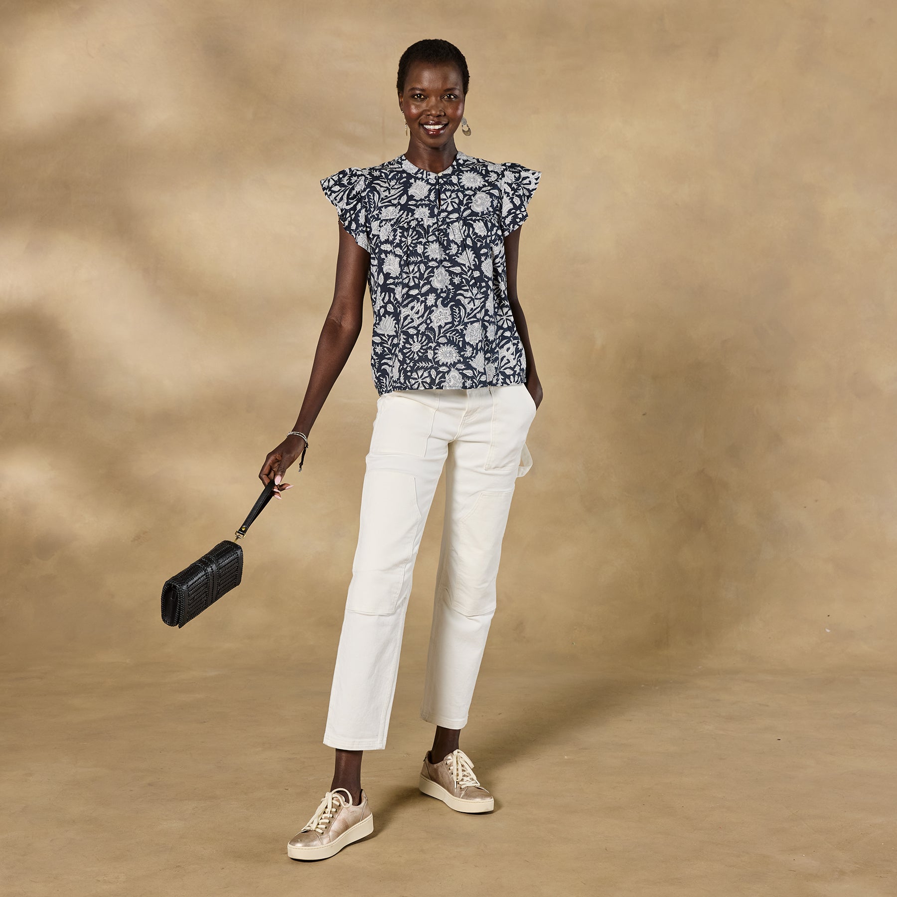 sundance-Magnolia Floral Top-Sundance Outlet