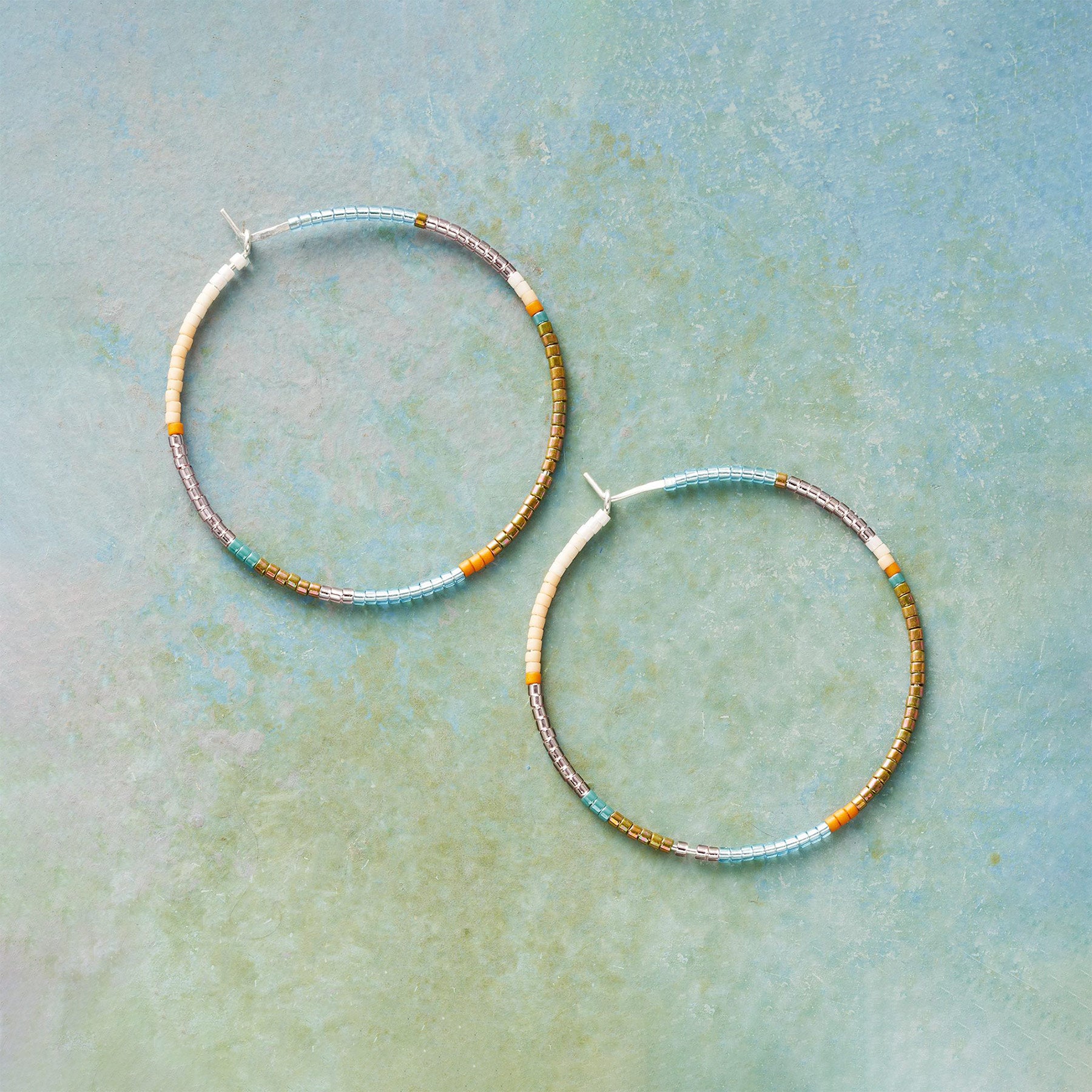 sundance-Color Block Hoop Earrings-Sundance Outlet