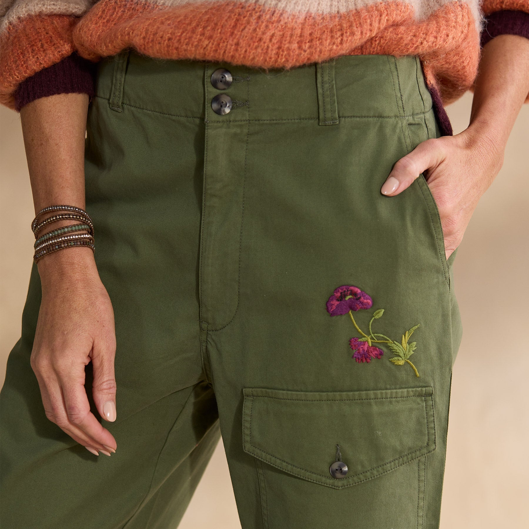 sundance-Melissa Embroidered Pants, Petite-Sundance Outlet