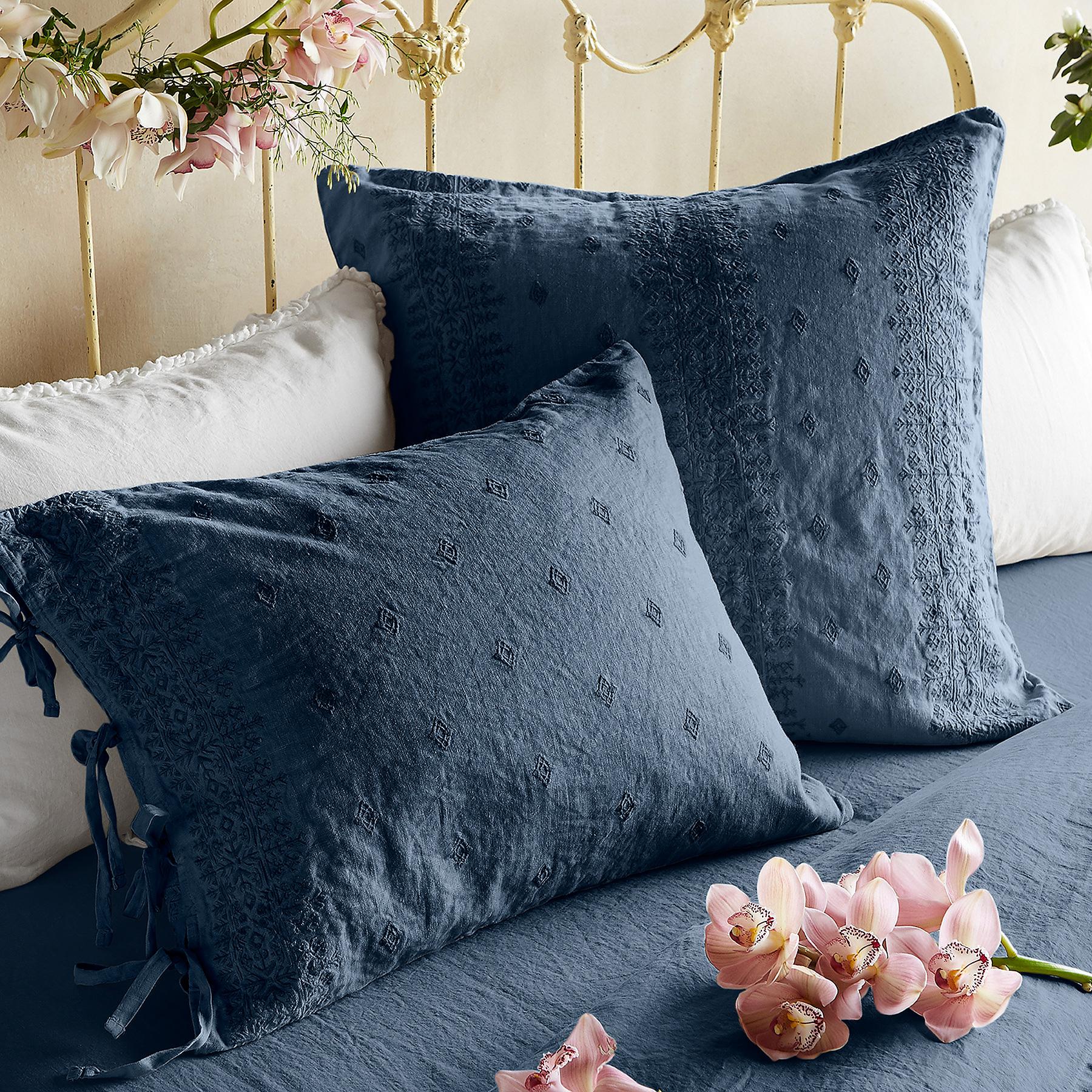 sundance-Gossamer Linen Embroidery Sham-Sundance Outlet