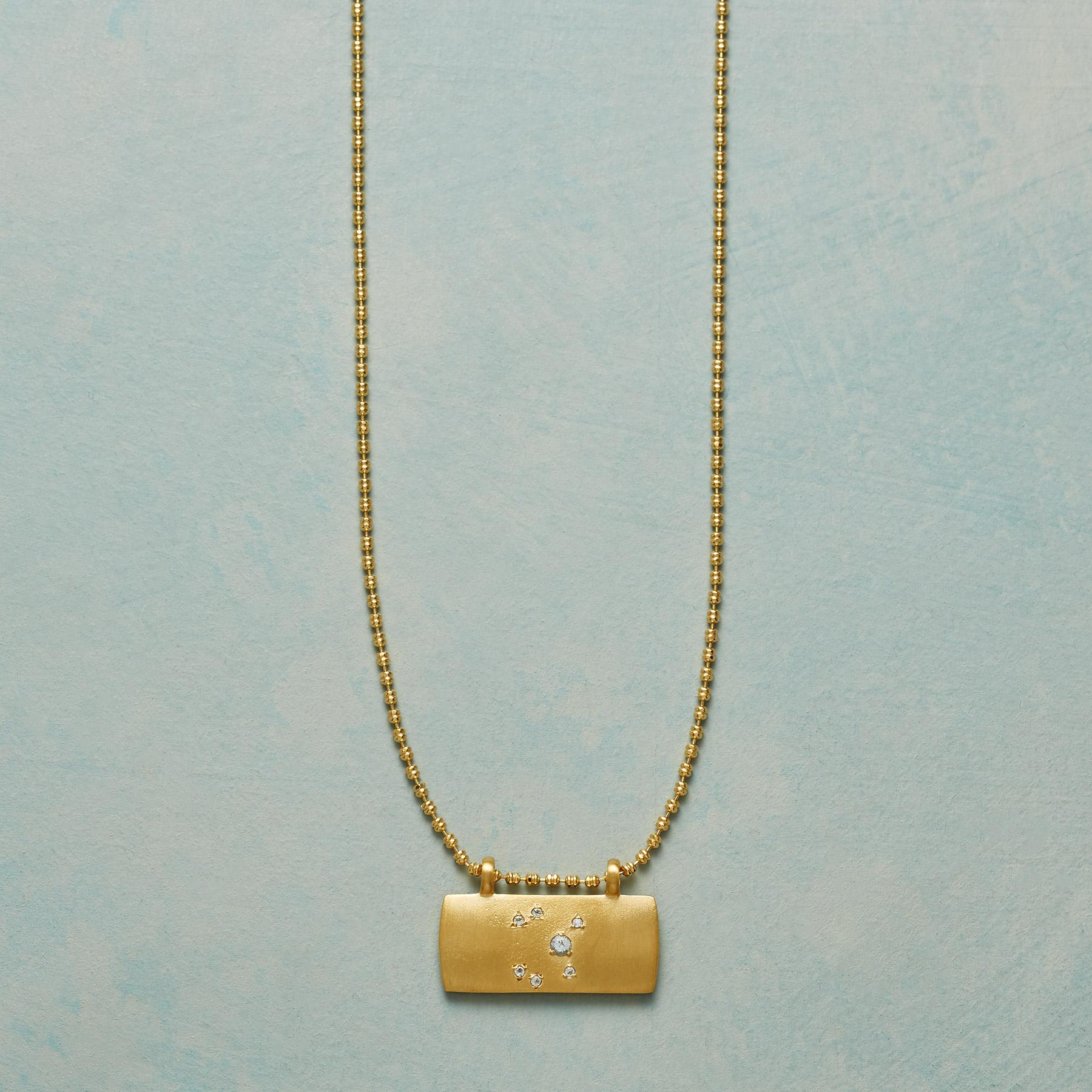 sundance-Gold Plate Astrological Pendant Necklace-Sundance Outlet