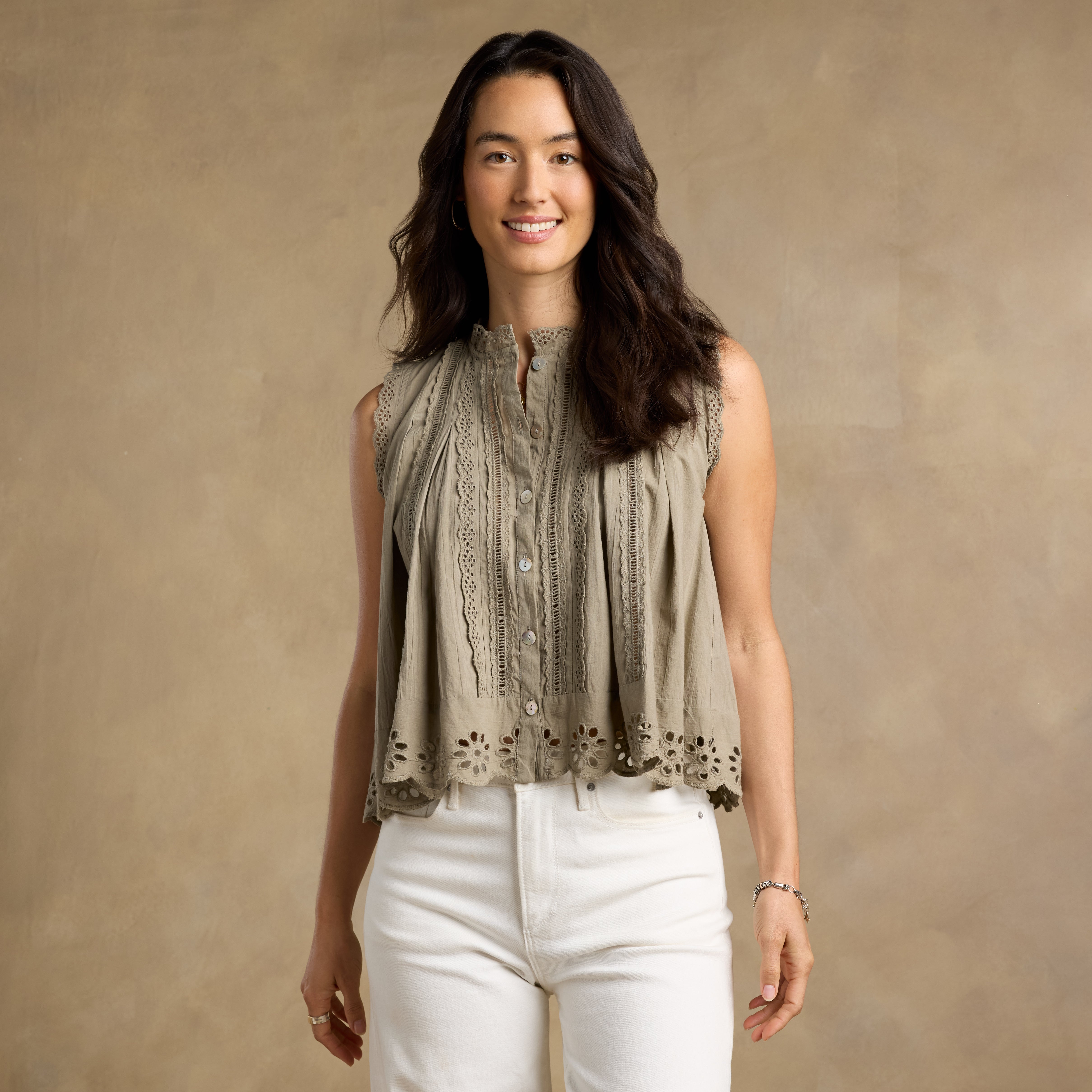 sundance-Malia Eyelet Top-Sundance Outlet