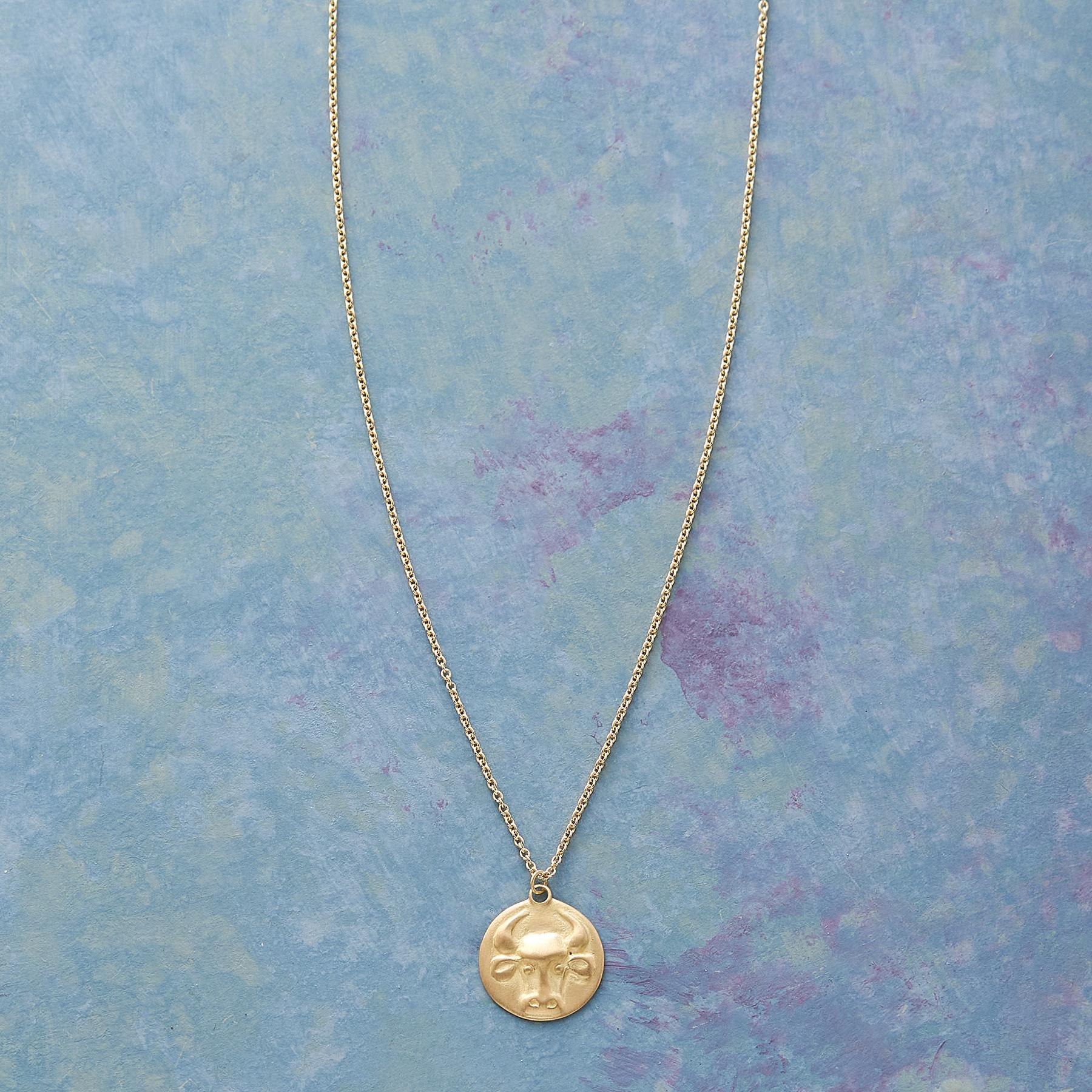 sundance-Bas Relief Zodiac Necklace-Sundance Outlet