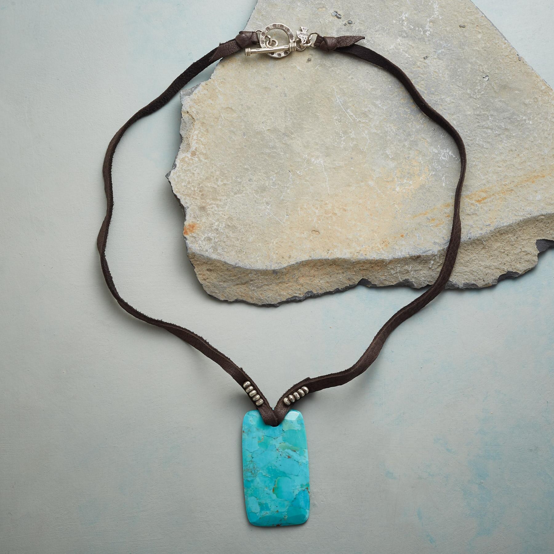 sundance-Turquoise Amulet Necklace-Sundance Outlet