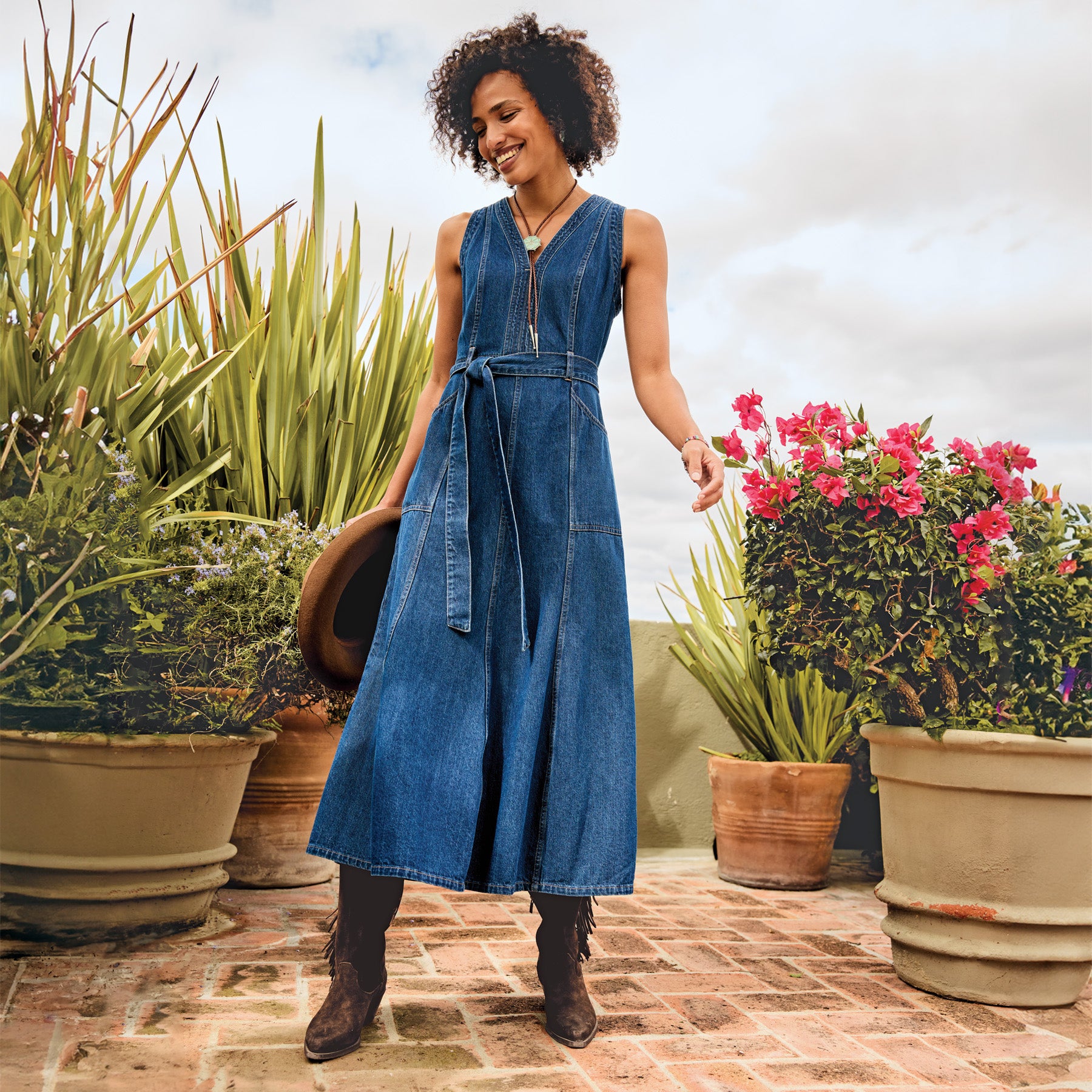 sundance-Poppy Denim Dress-Sundance Outlet