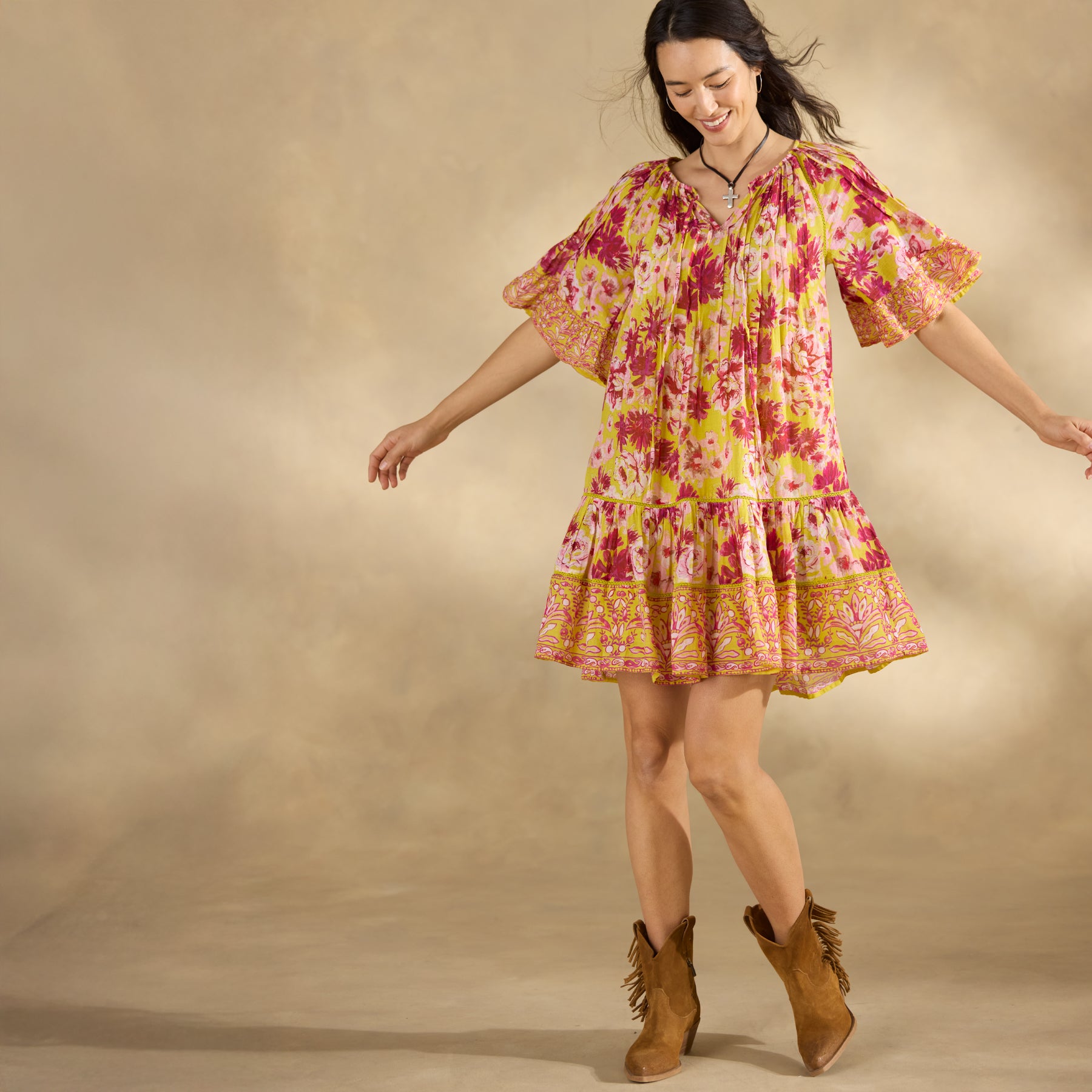 sundance-Aisha Printed Dress-Sundance Outlet