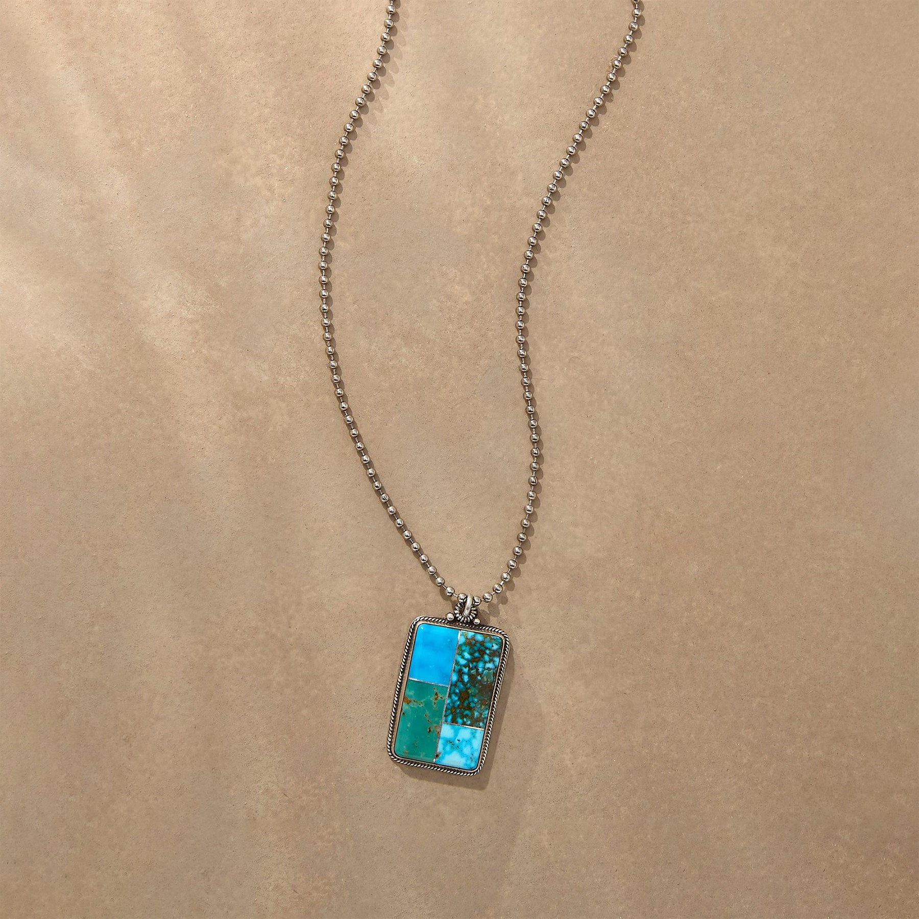 sundance-Turquoise Collage Necklace-Sundance Outlet