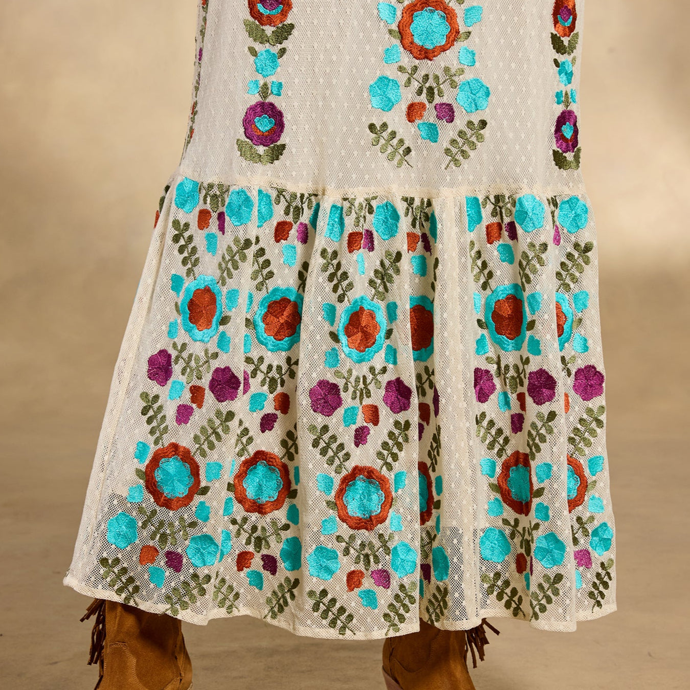 sundance-Ary Embroidered Maxi Dress-Sundance Outlet