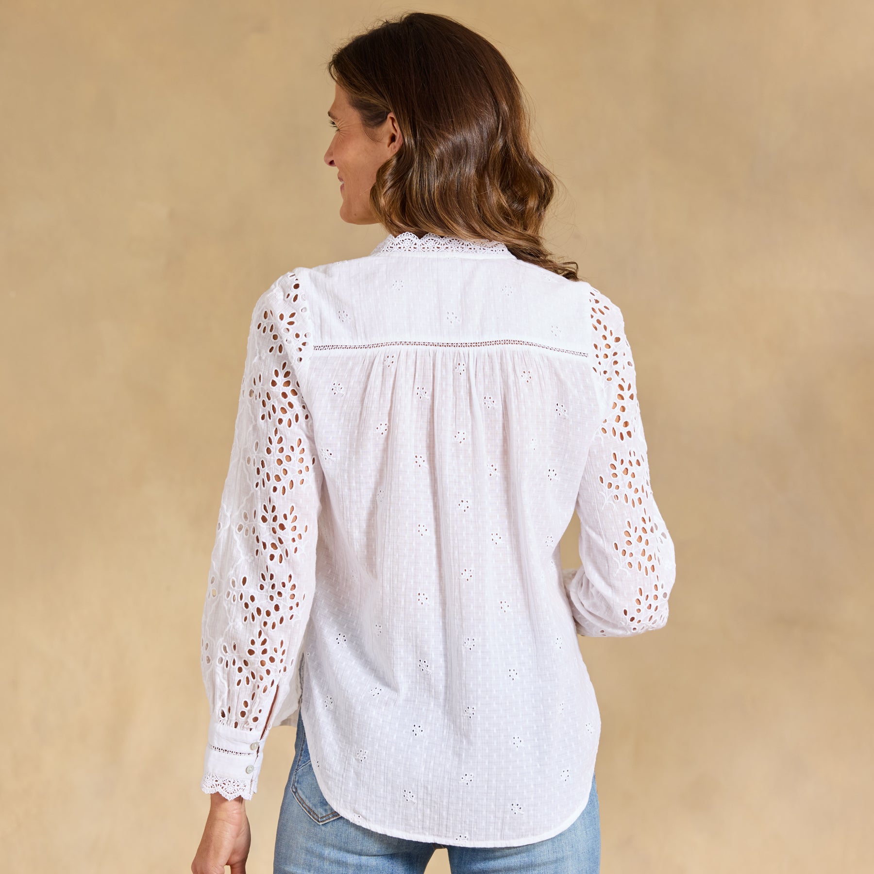 sundance-Valeria Eyelet Shirt-Sundance Outlet