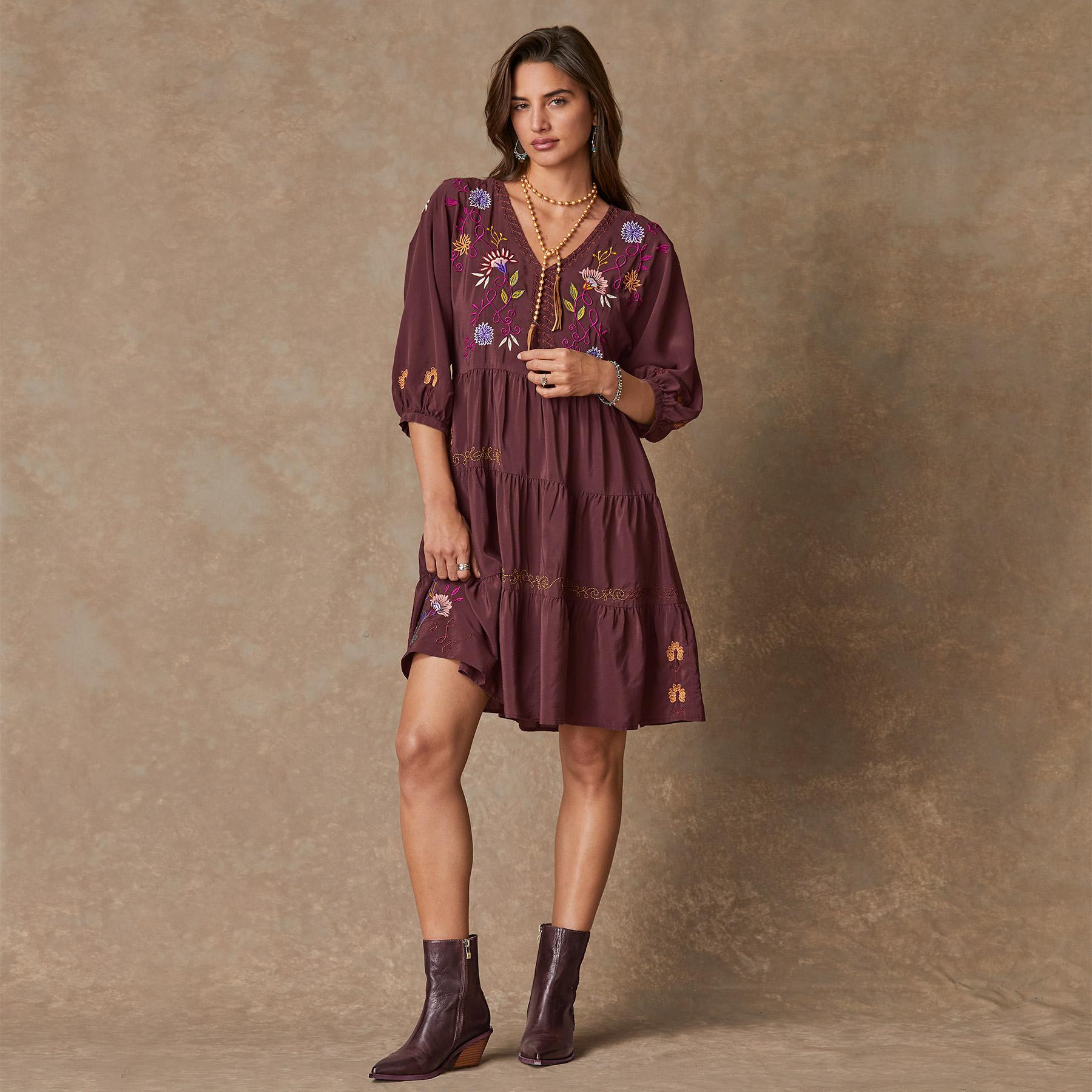 sundance-Toni Embroidered Dress, Petite-Sundance Outlet