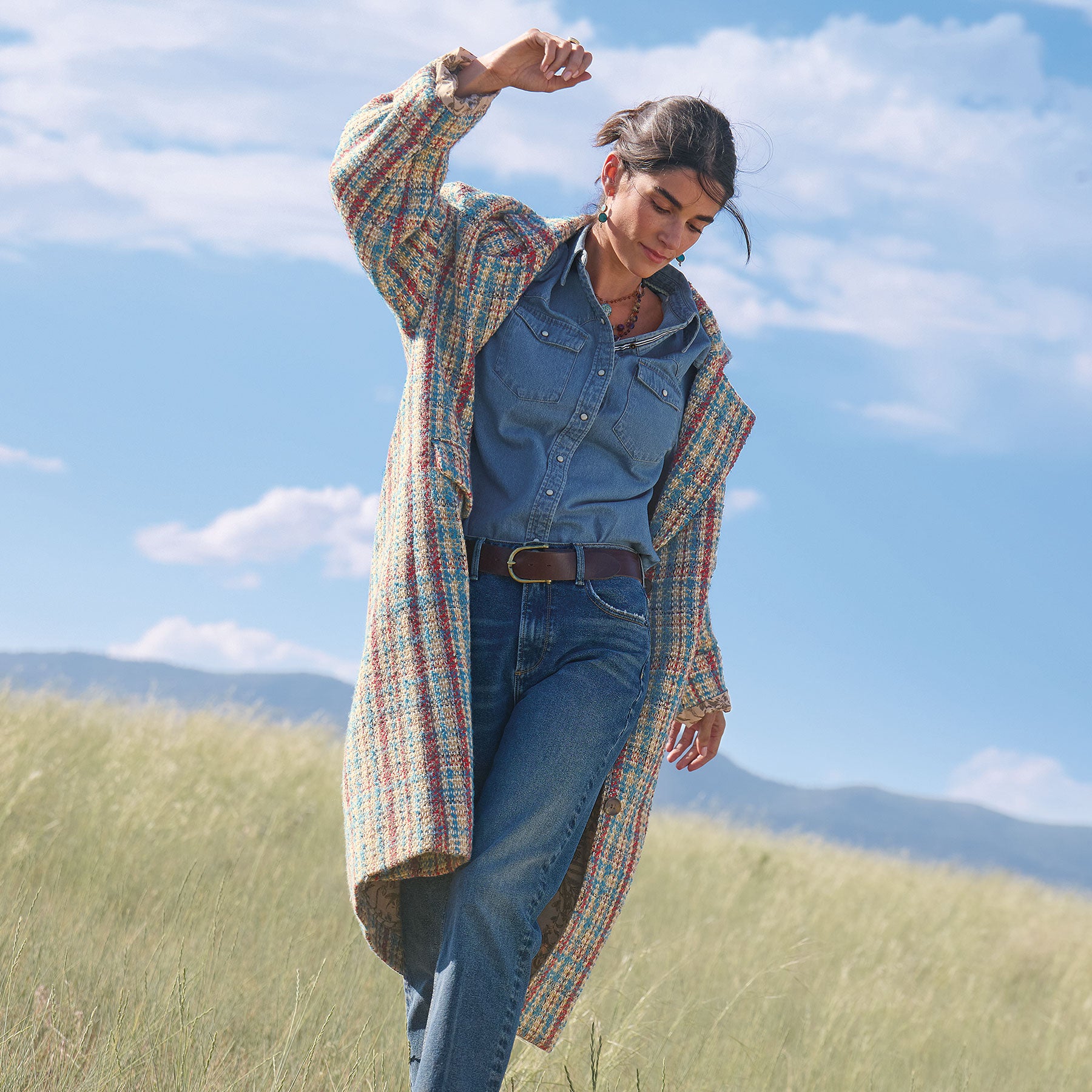 sundance-Hanna Tweed Coat, Petite-Sundance Outlet