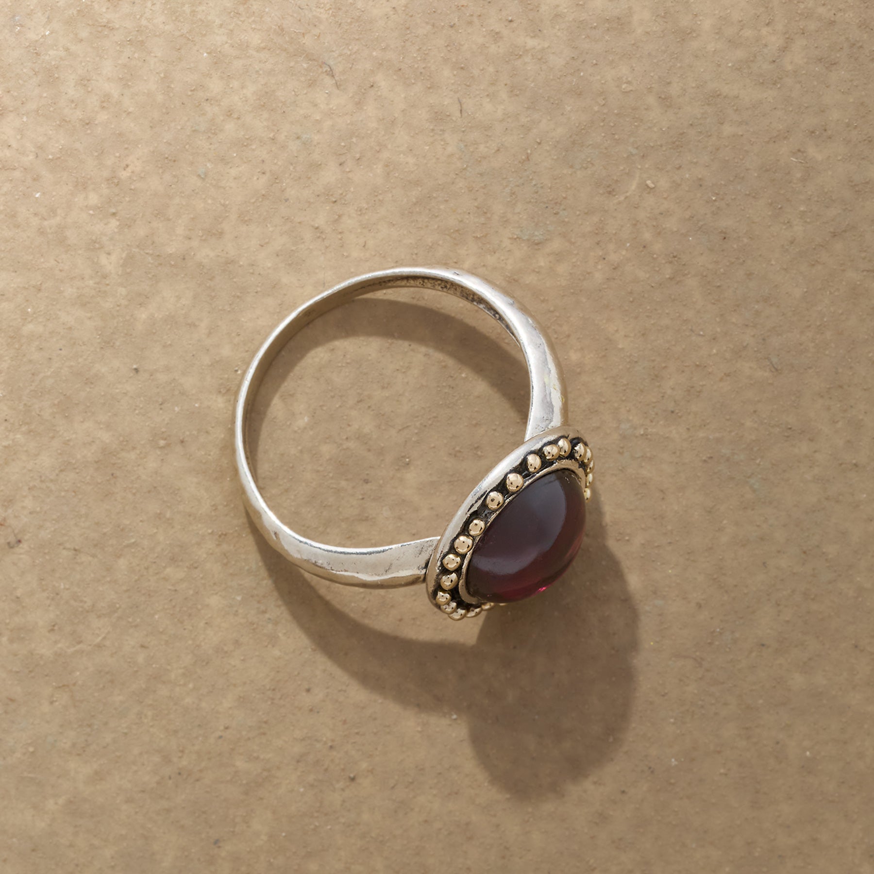 sundance-Garnet Halo Ring-Sundance Outlet