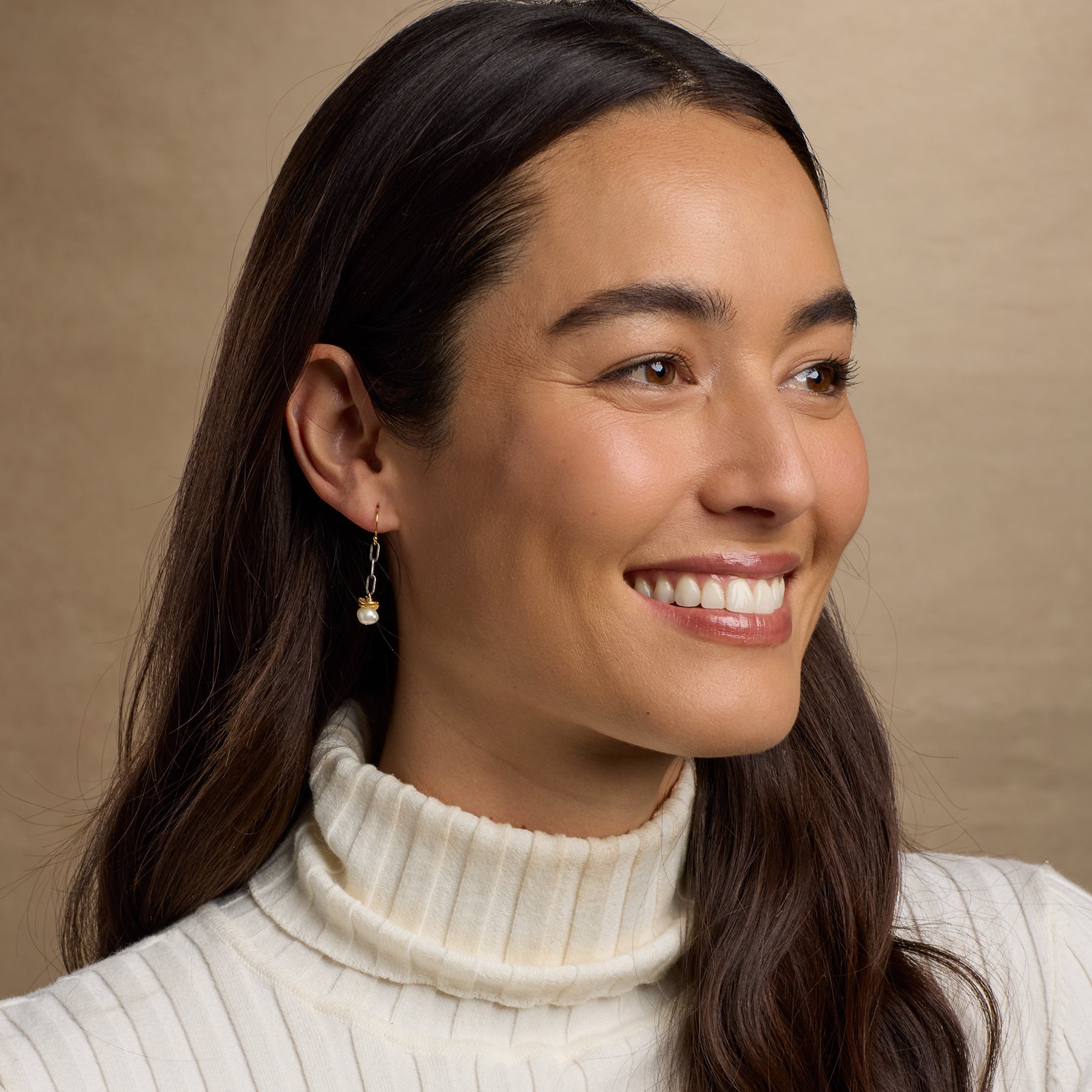 sundance-Chained Pearl Earrings-Sundance Outlet