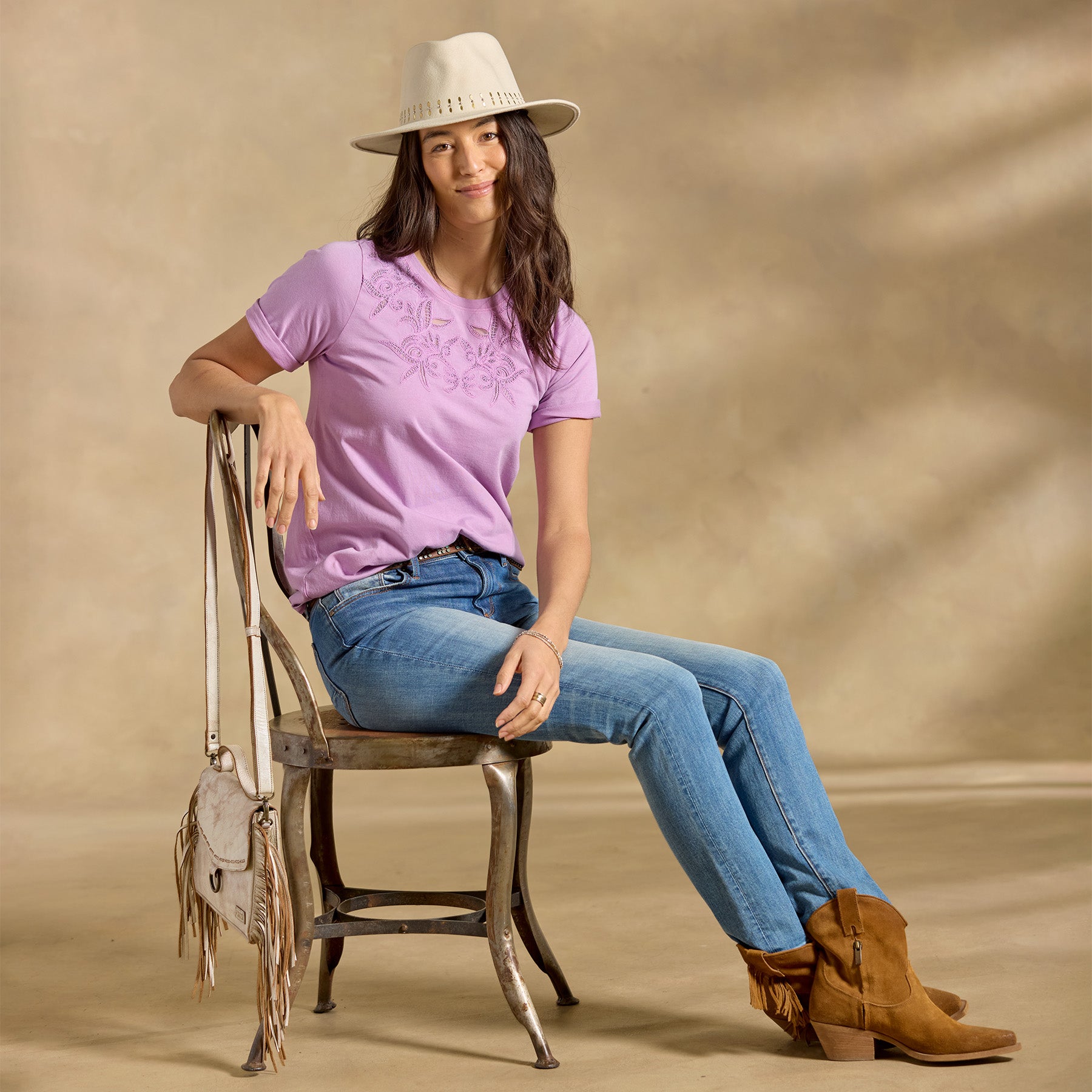 sundance-Toluca Lace Tee, Petite-Sundance Outlet