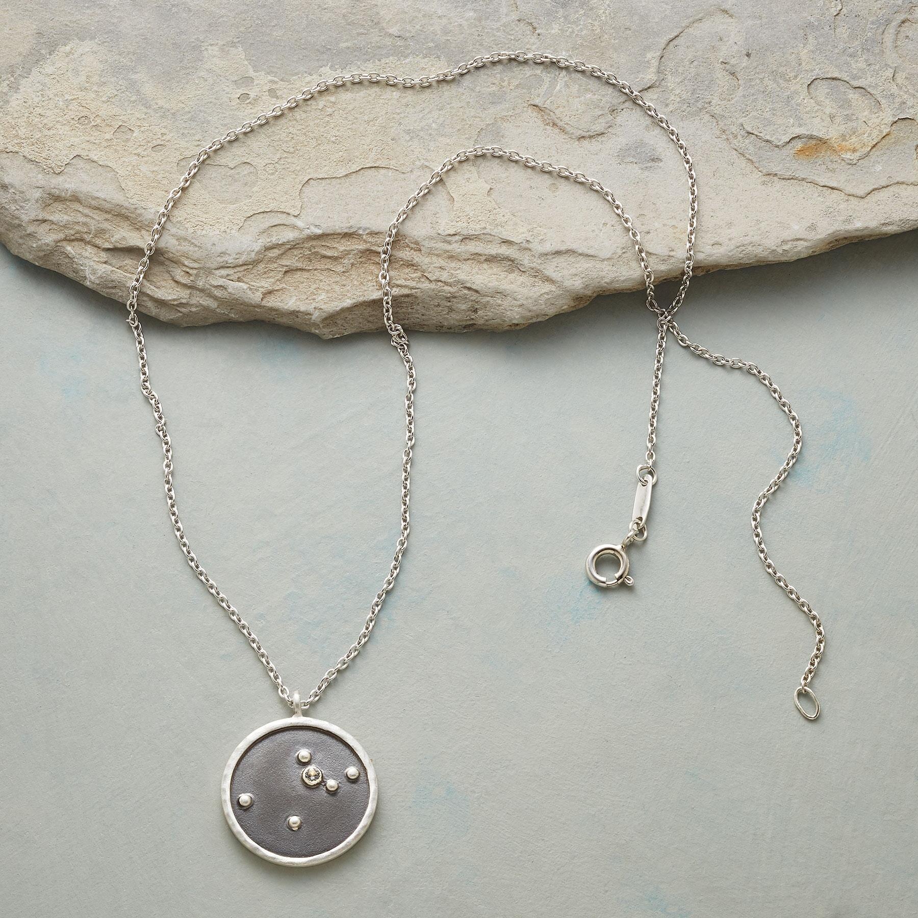 sundance-Silver Zodiac Constellation Necklace-Sundance Outlet