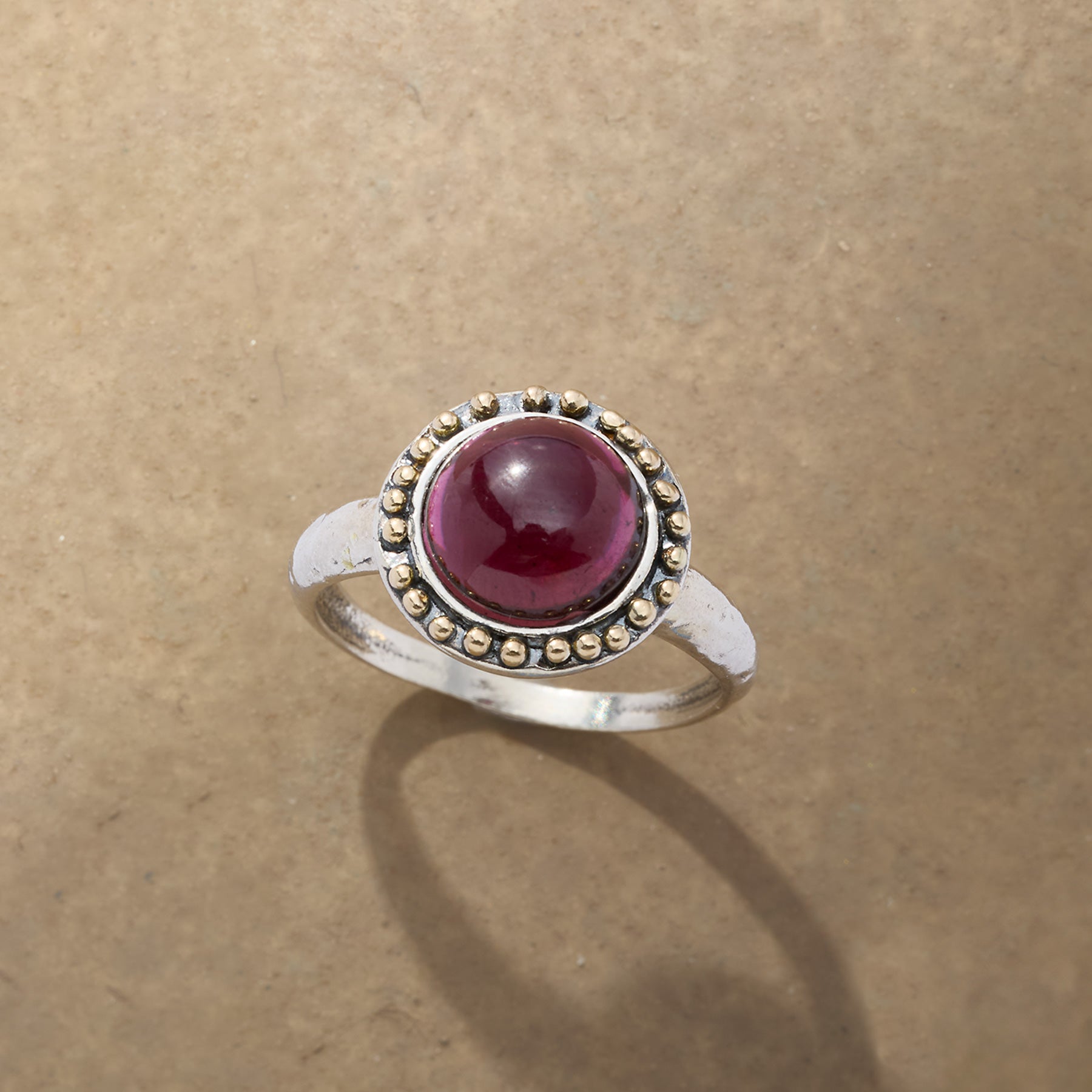 sundance-Garnet Halo Ring-Sundance Outlet