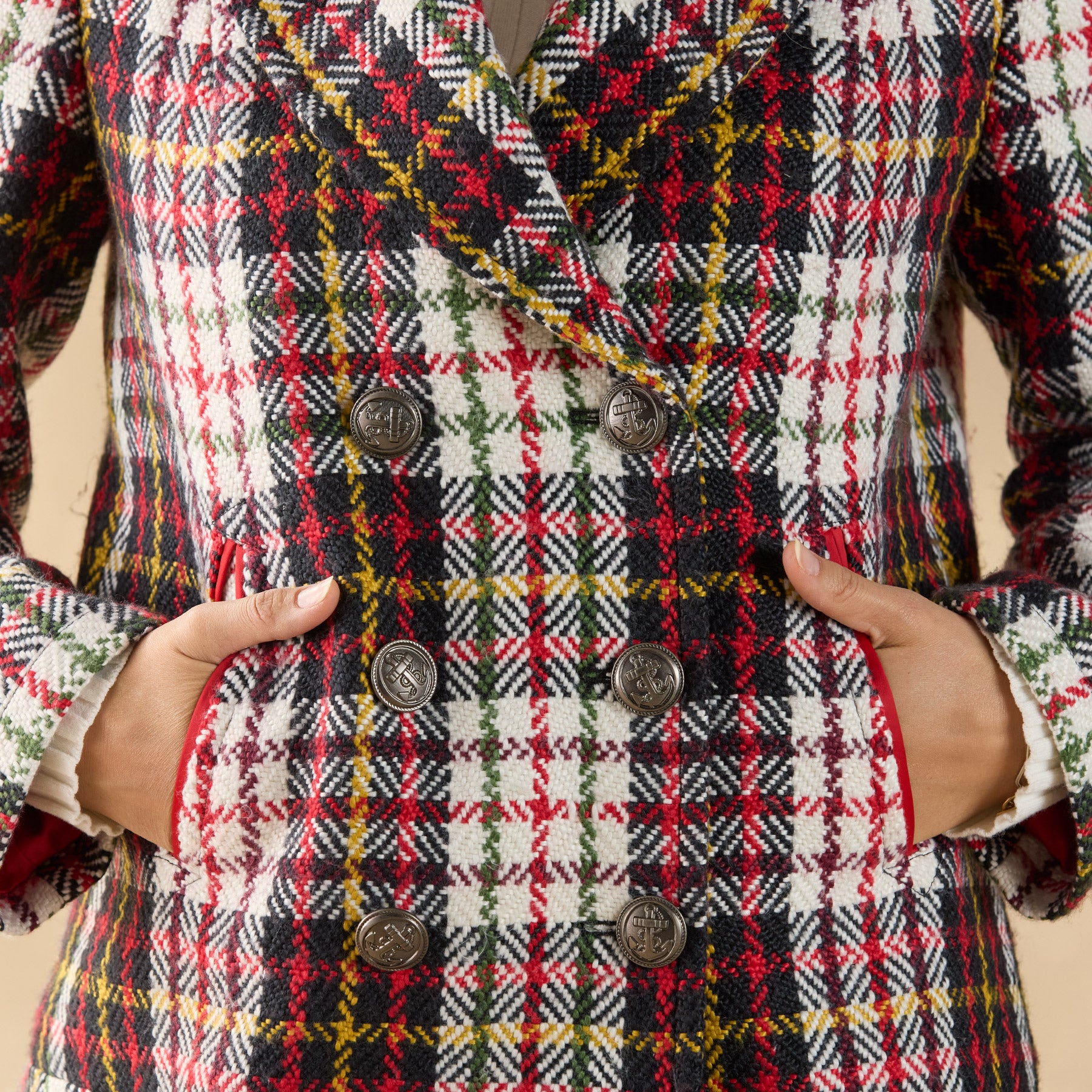 sundance-Plaid Alpenhorn Coat, Petite-Sundance Outlet