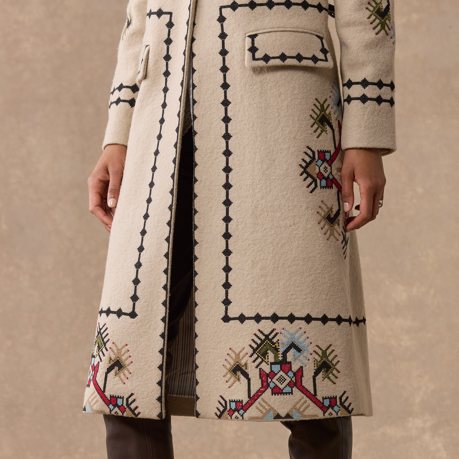 sundance-Cardiff Folk Coat, Petite-Sundance Outlet