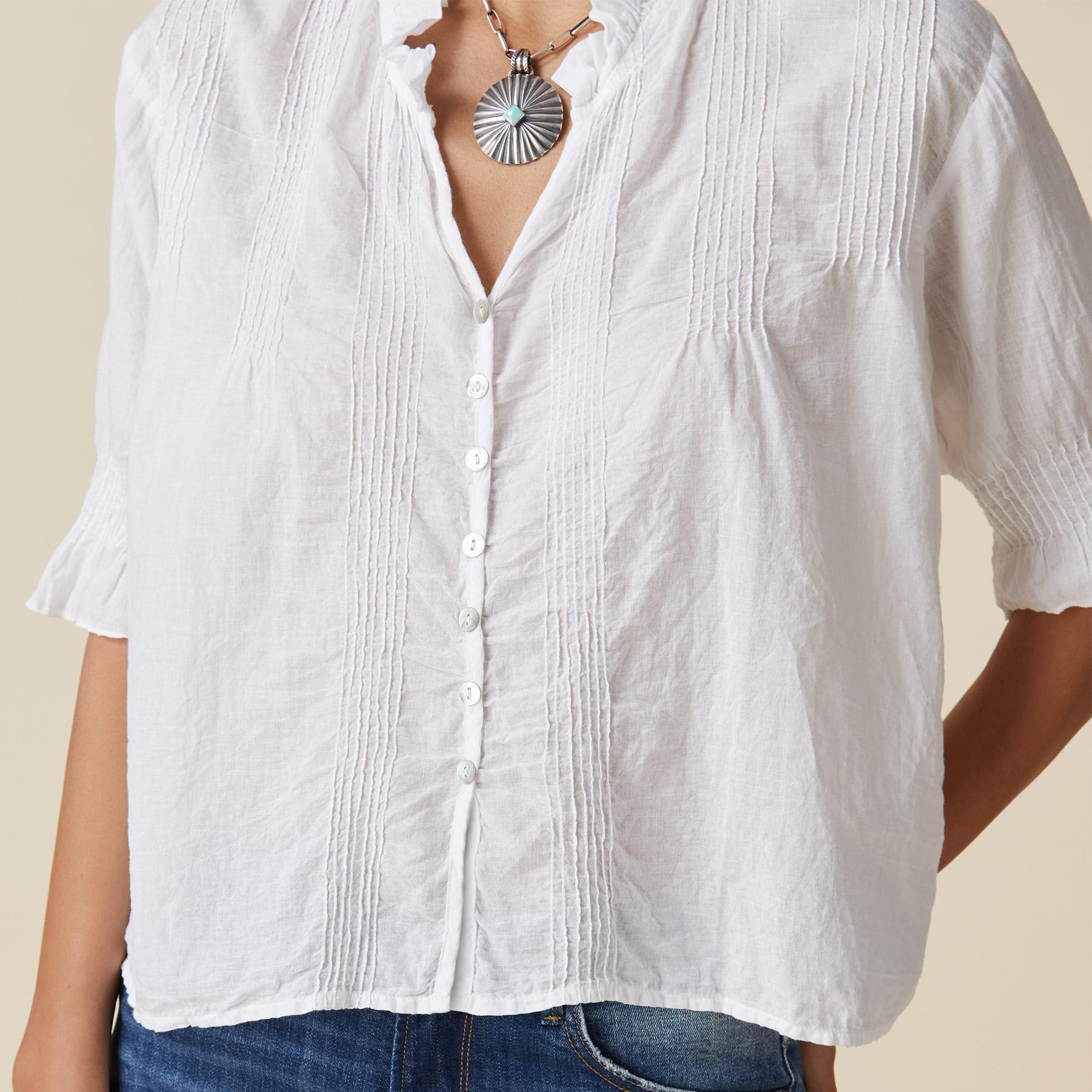 sundance-Sofia Pintuck Shirt-Sundance Outlet