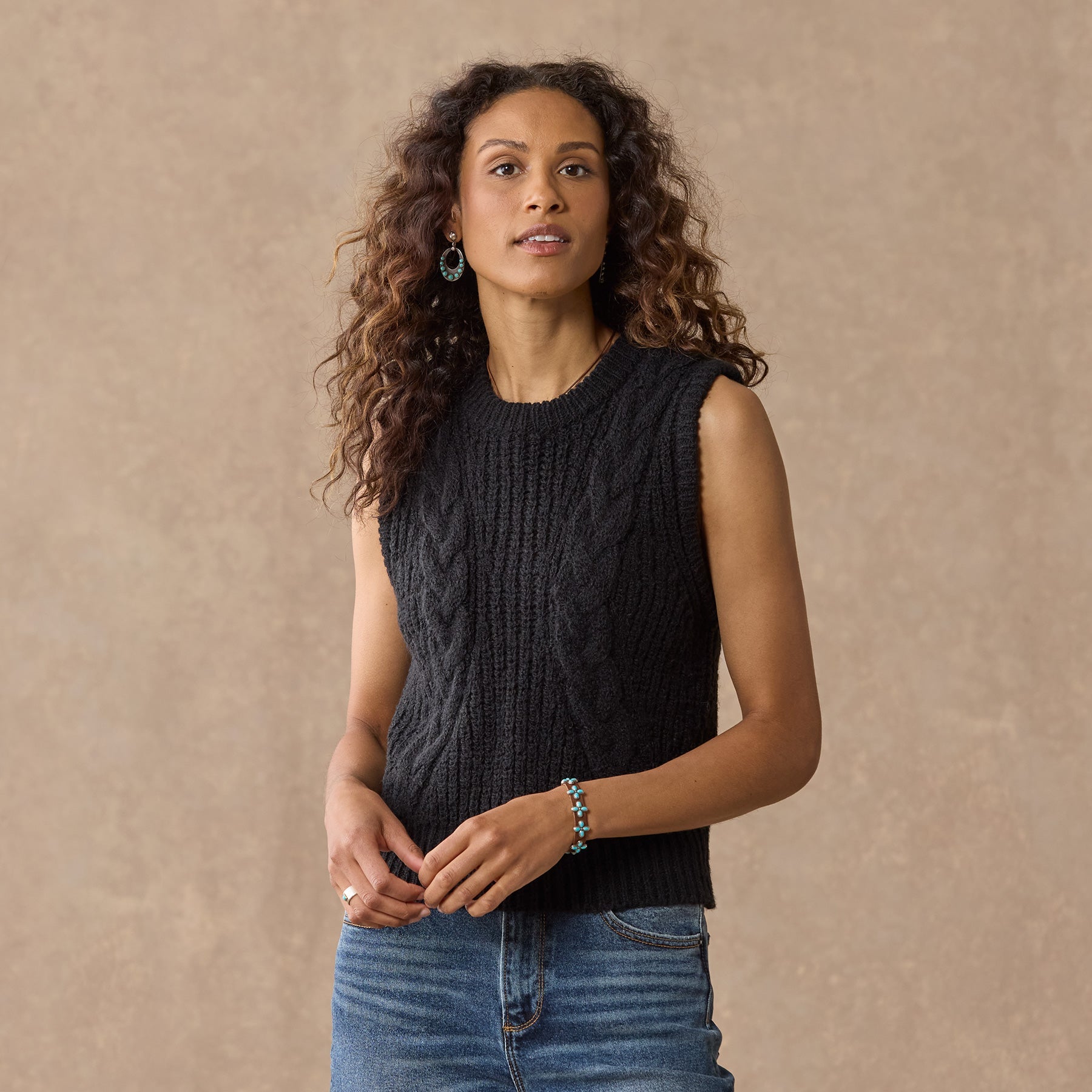 sundance-Carsyn Sweater Vest, Petite-Sundance Outlet