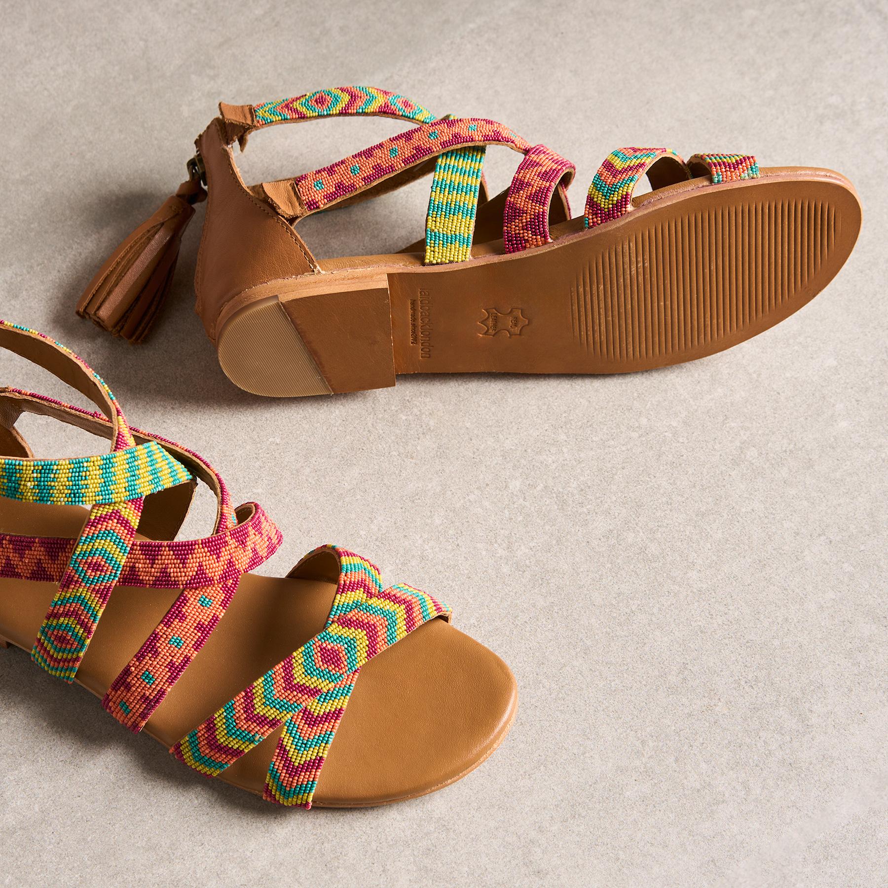 sundance-Beaded Paradise Sandals-Sundance Outlet