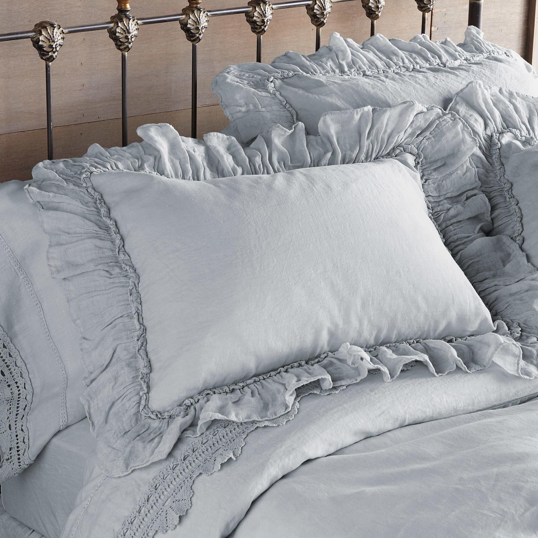sundance-Gossamer Linen Ruffle Sham-Sundance Outlet