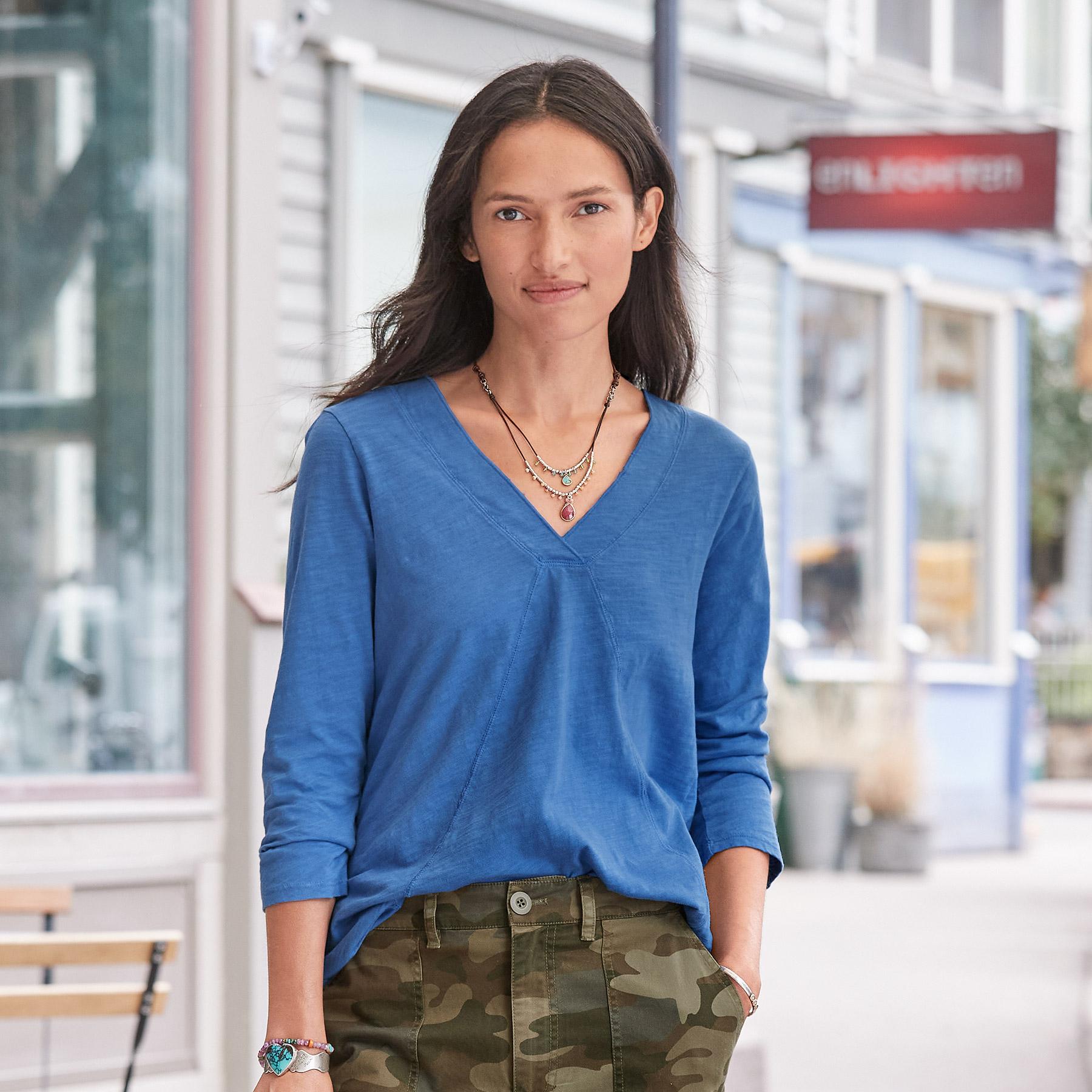 sundance-Everyday Essential Tee 3/4 Sleeve-Sundance Outlet