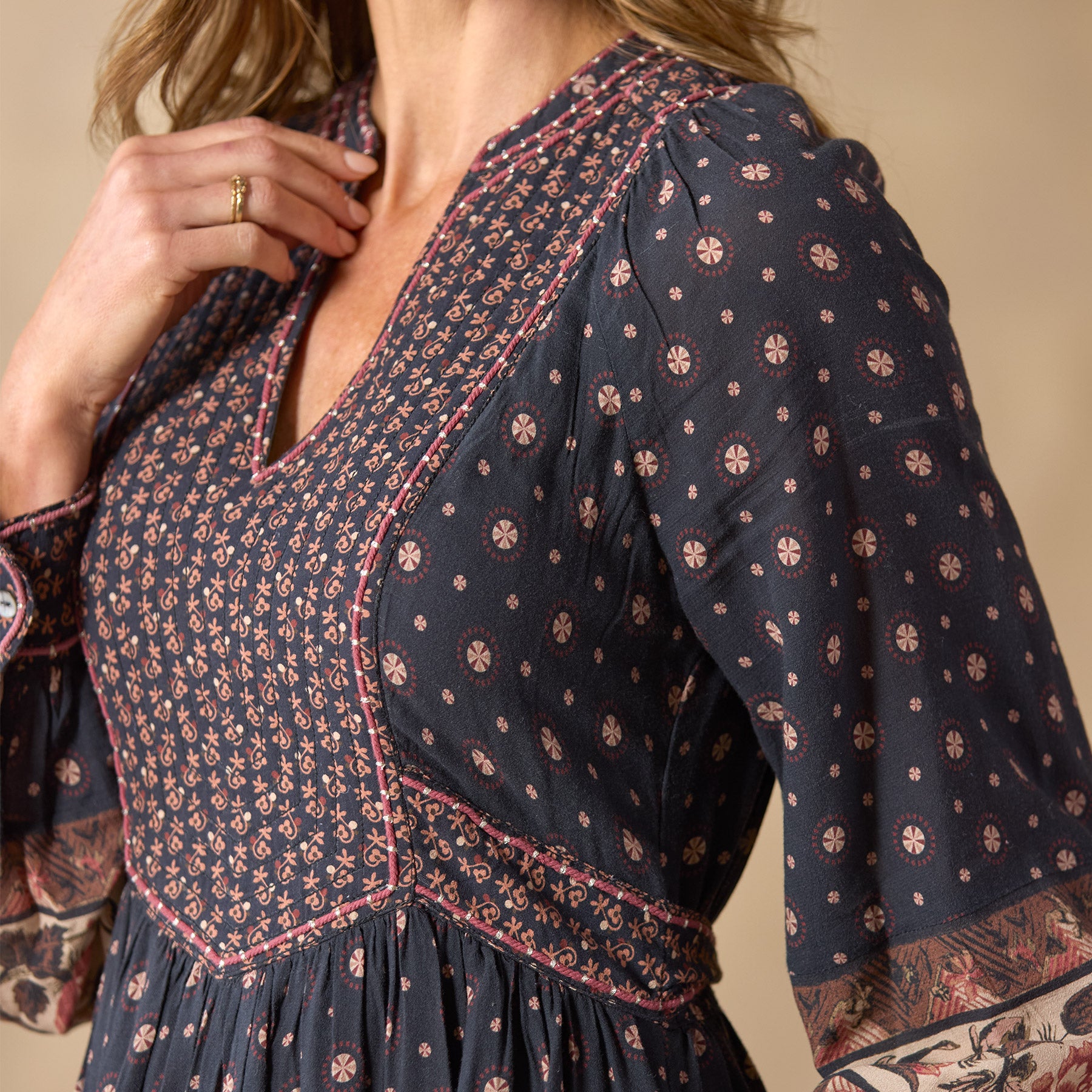 sundance-Emilia Quilted Dress, Petite-Sundance Outlet