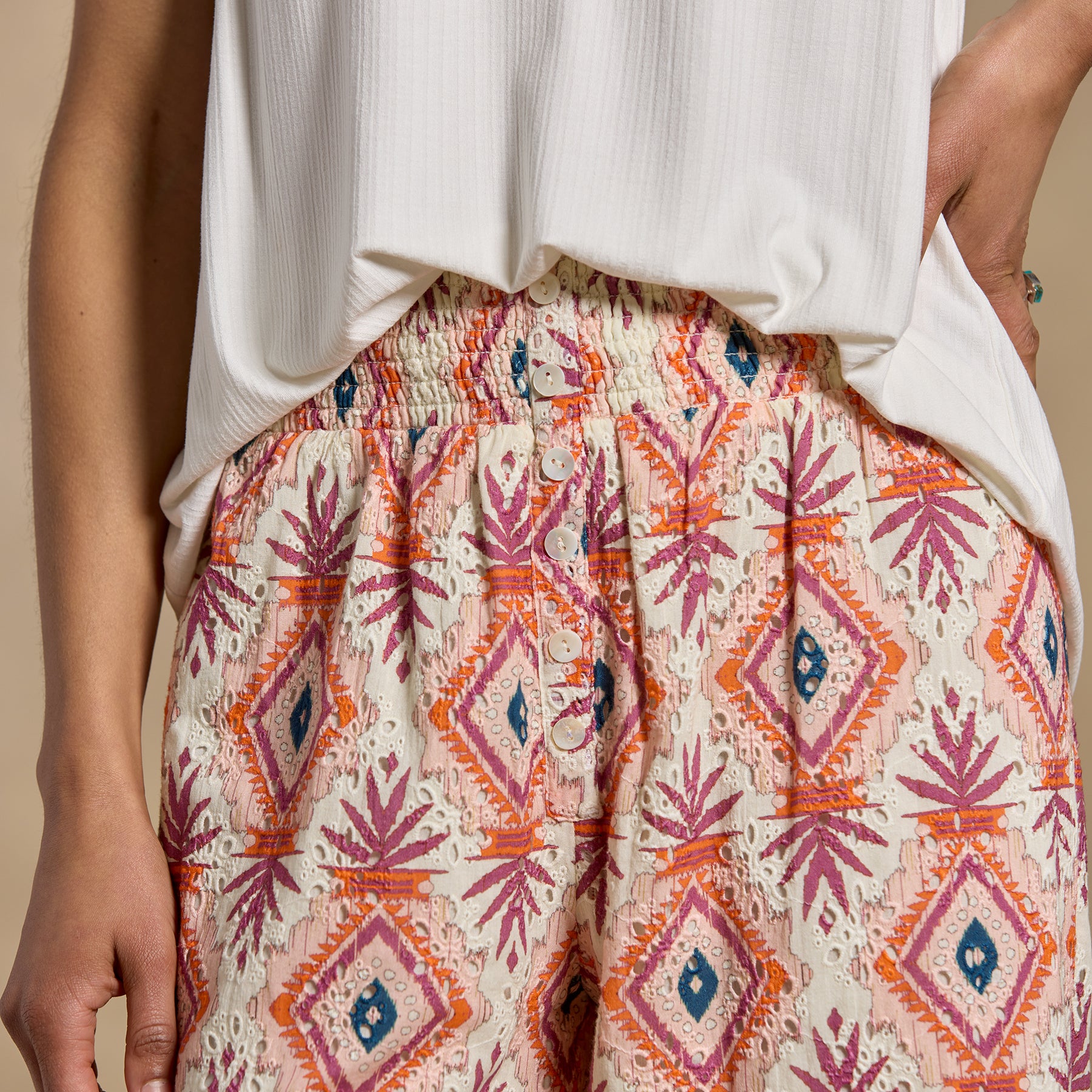 sundance-Zola Eyelet Pants-Sundance Outlet