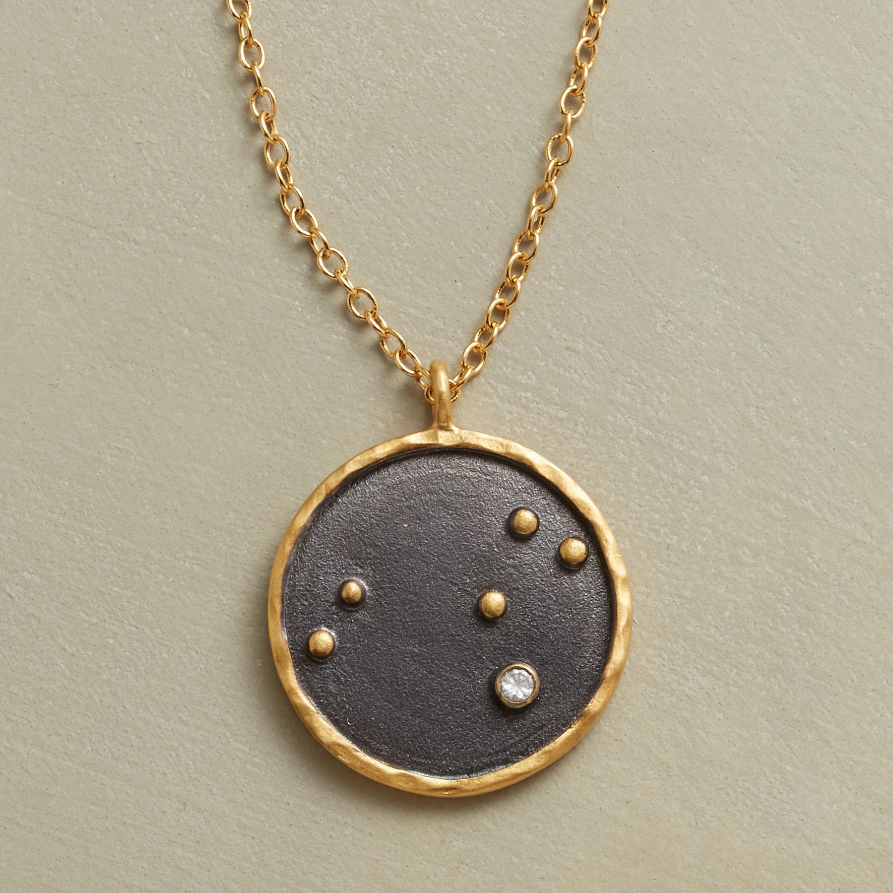 sundance-Gold Plate Zodiac Constellation Necklace-Sundance Outlet