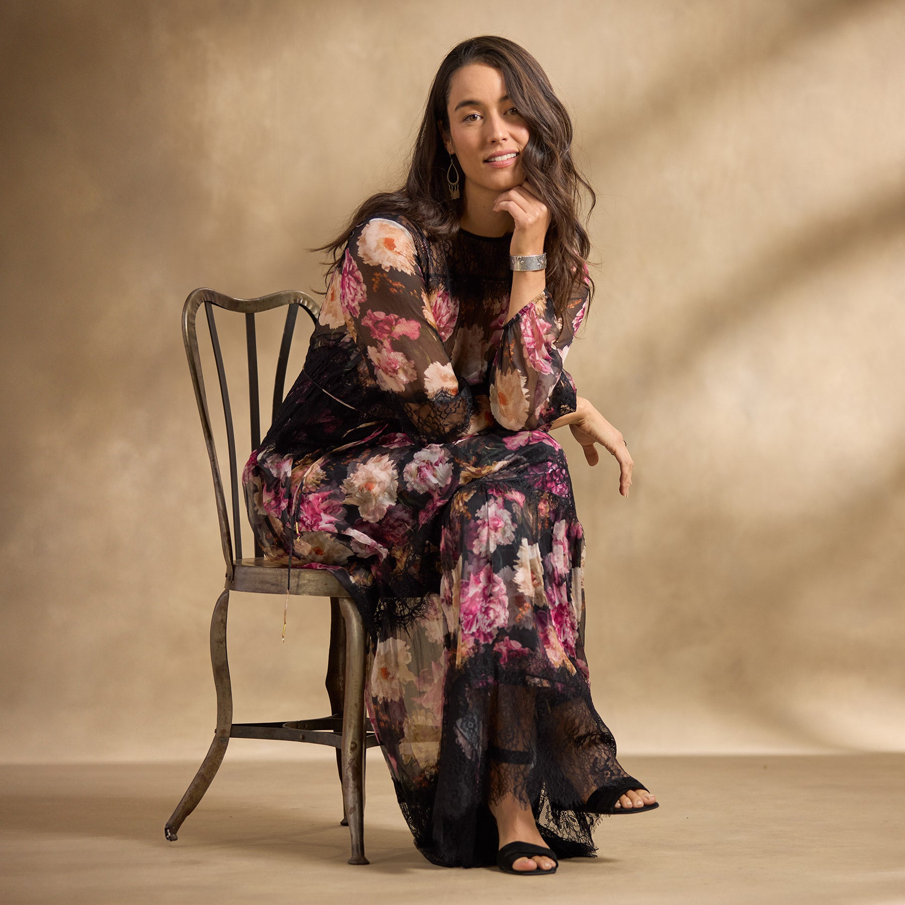 sundance-Flora Lace Maxi Dress-Sundance Outlet