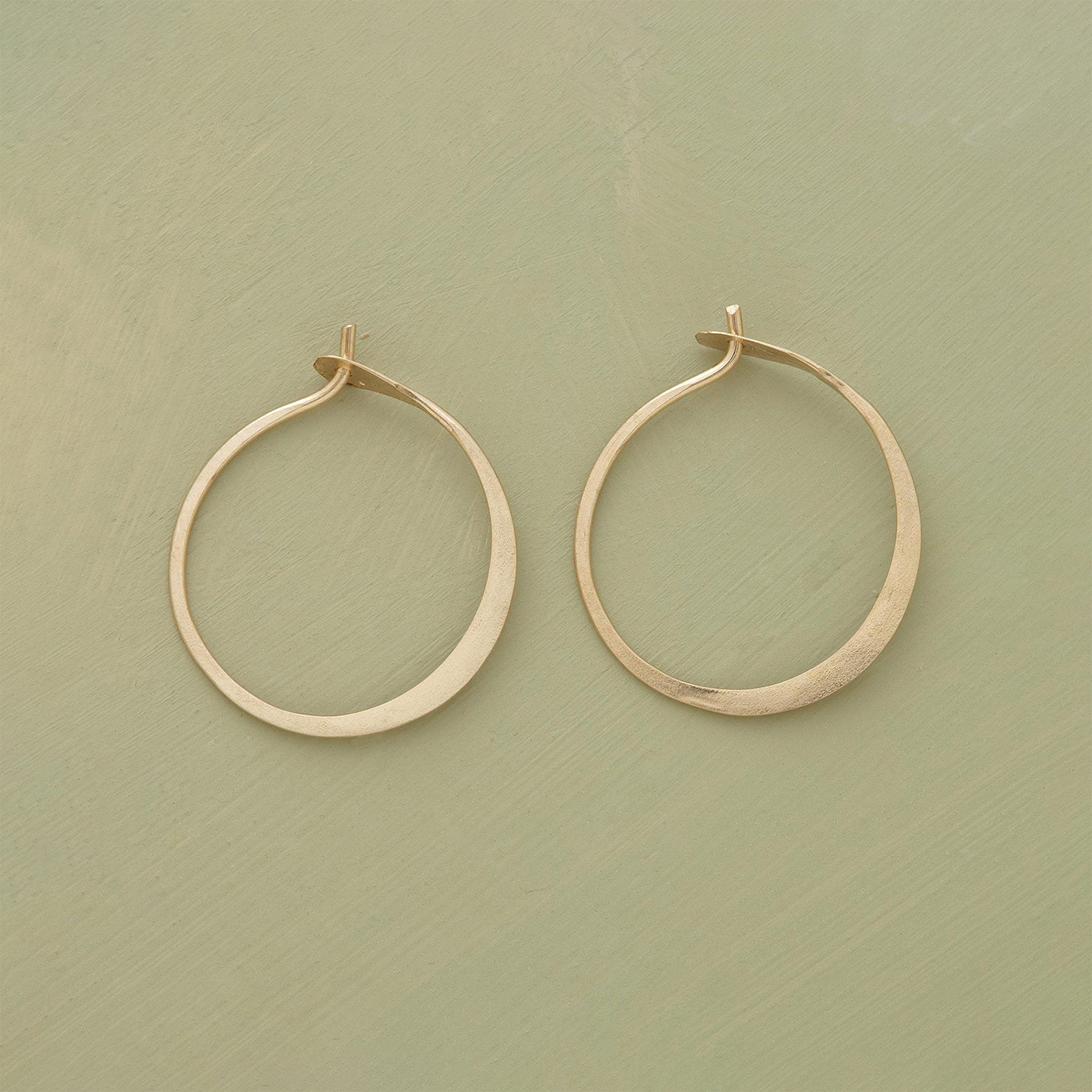 sundance-Small Hand-Forged Gold Hoops-Sundance Outlet