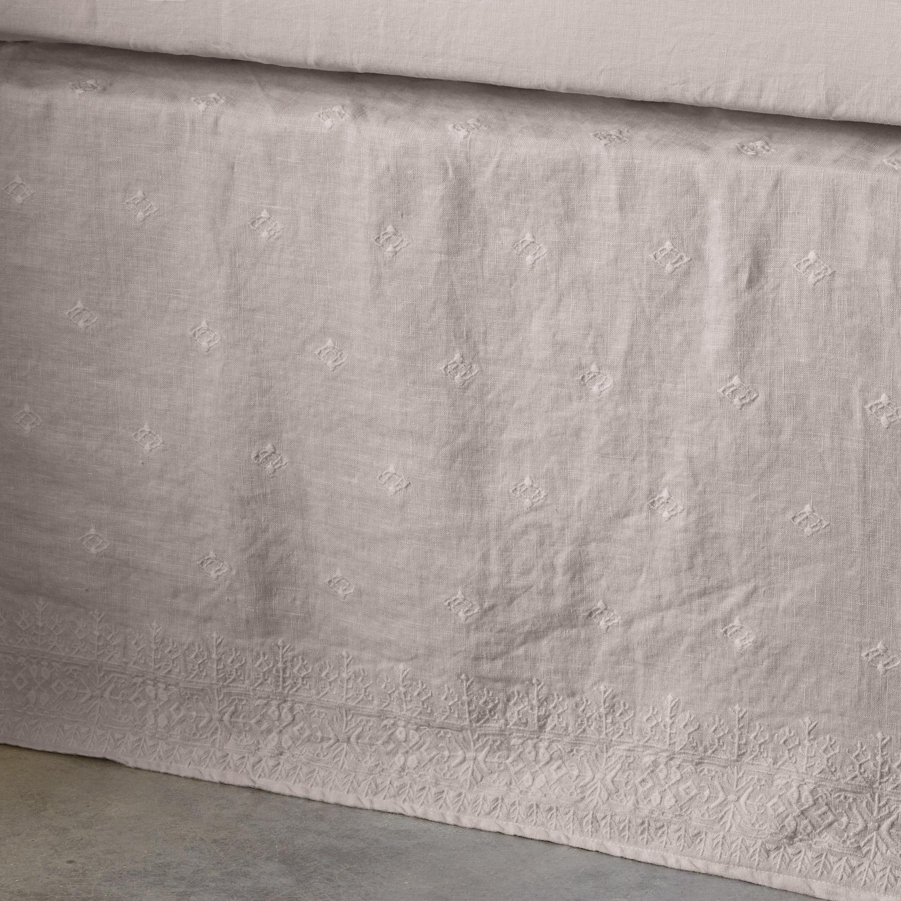 sundance-Gossamer Linen Embroidery Bedskirt-Sundance Outlet