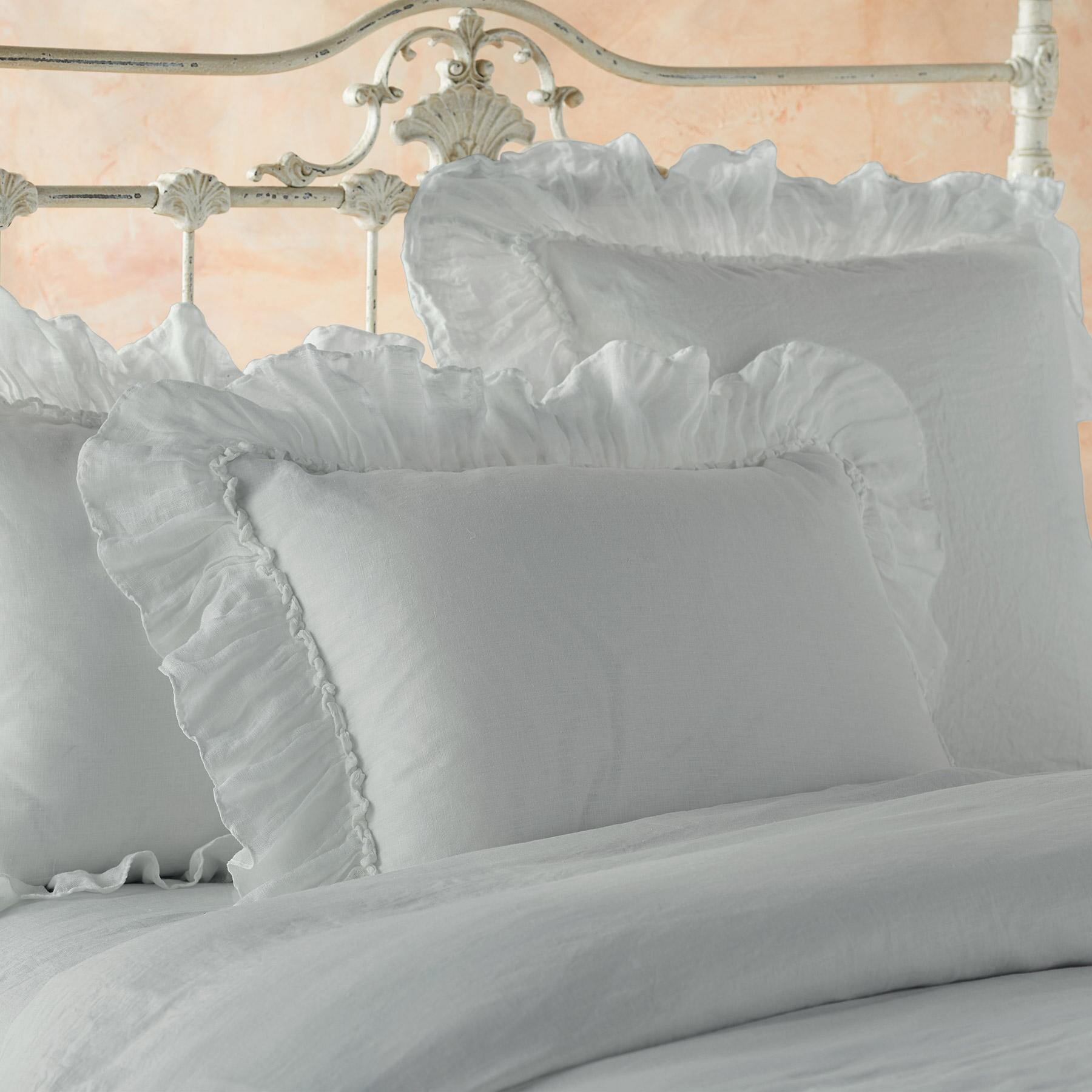 sundance-Gossamer Linen Ruffle Sham-Sundance Outlet