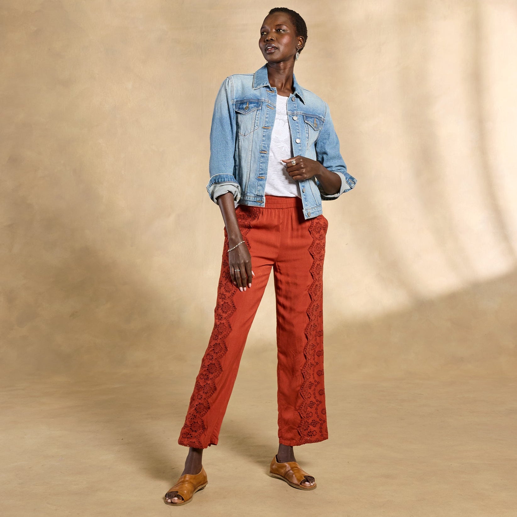 sundance-Suvi Eyelet Pants-Sundance Outlet